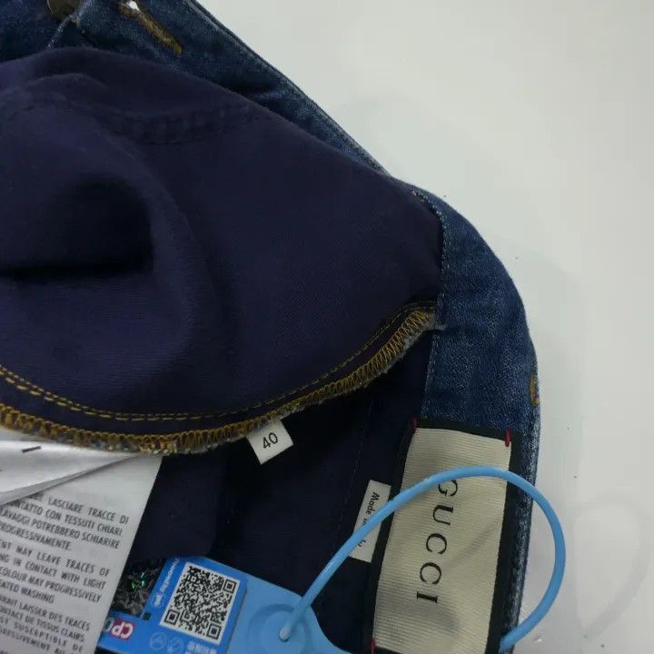 Gucci Gucci Gucci Loose Fit Wide-Leg Denim Pants -2506 Size US 40 / EU 56 - 4 Thumbnail