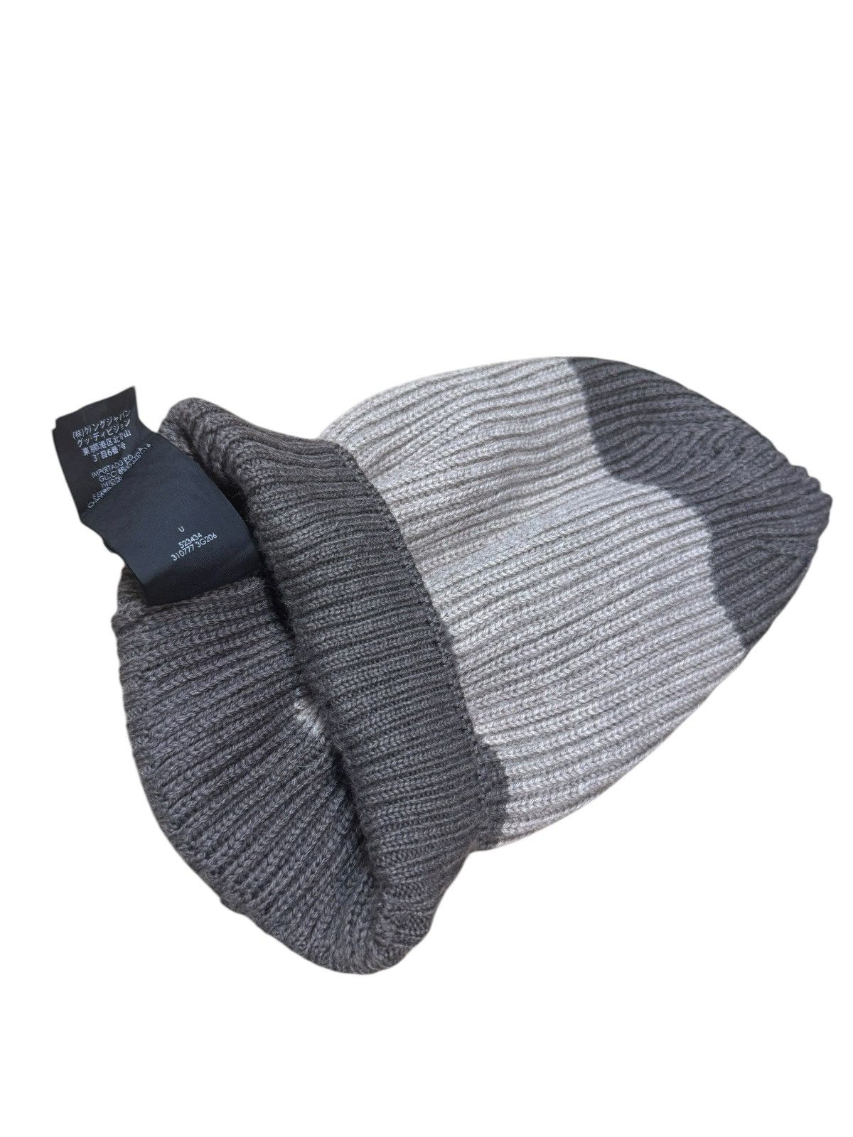 Gucci Gucci Ribbed Wool Interlocking GG Beanie Hat Size ONE SIZE - 10 Thumbnail