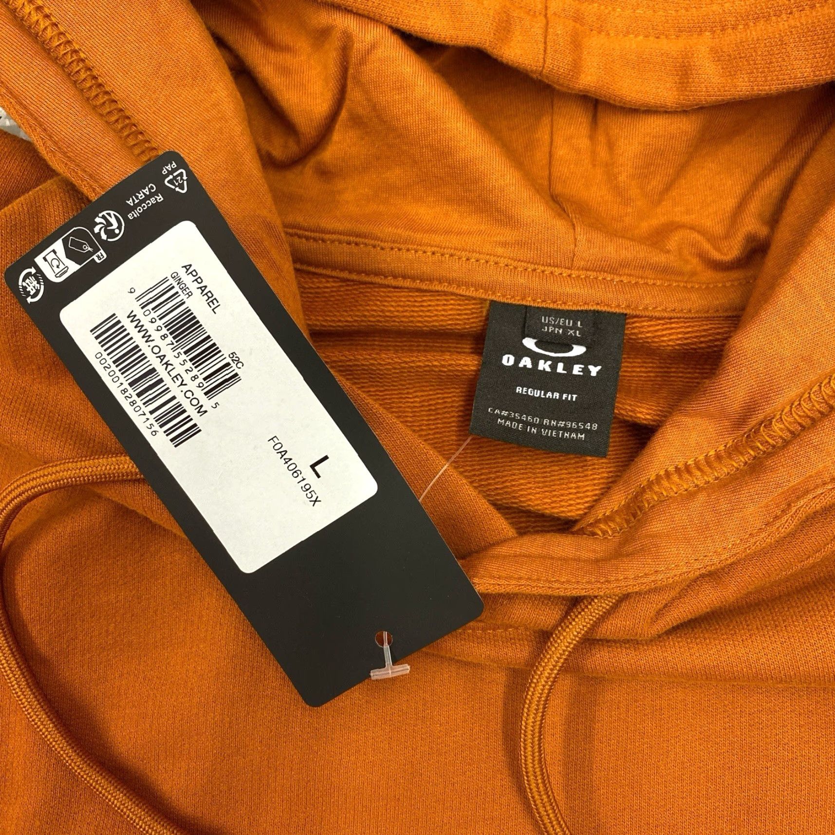 Oakley Oakley Hoodie Full Zip Men’s Large Sweatshirt Burnt Orange Outdoor Golf Size US L / EU 52-54 / 3 - 4 Thumbnail