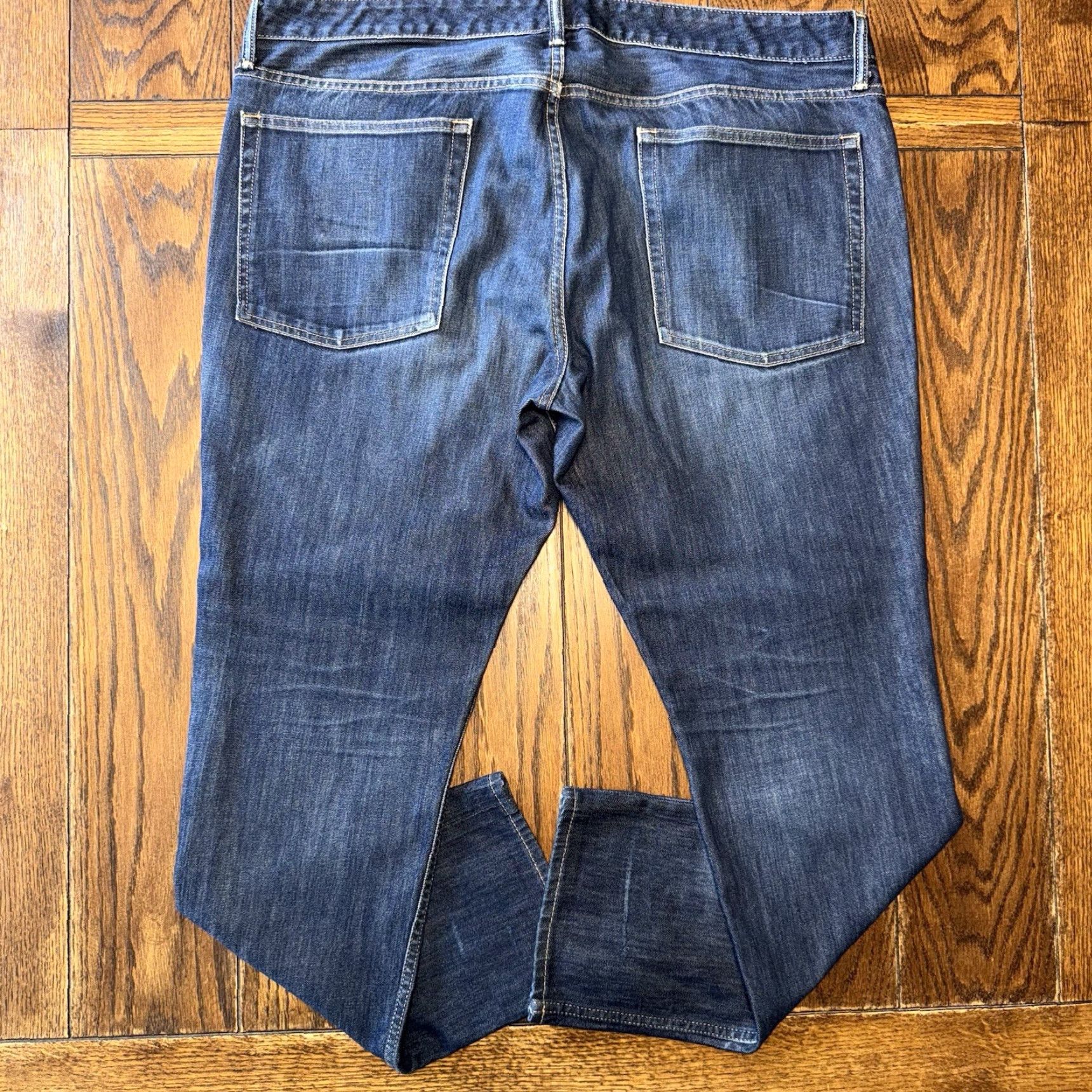Bonobos Bonobos Jeans Men’s Slim Straight Denim Tailored Fit 40x32 Medium Wash Blue 5-Pocket Logo Zipper Button Size US 40 / EU 56 - 4 Thumbnail