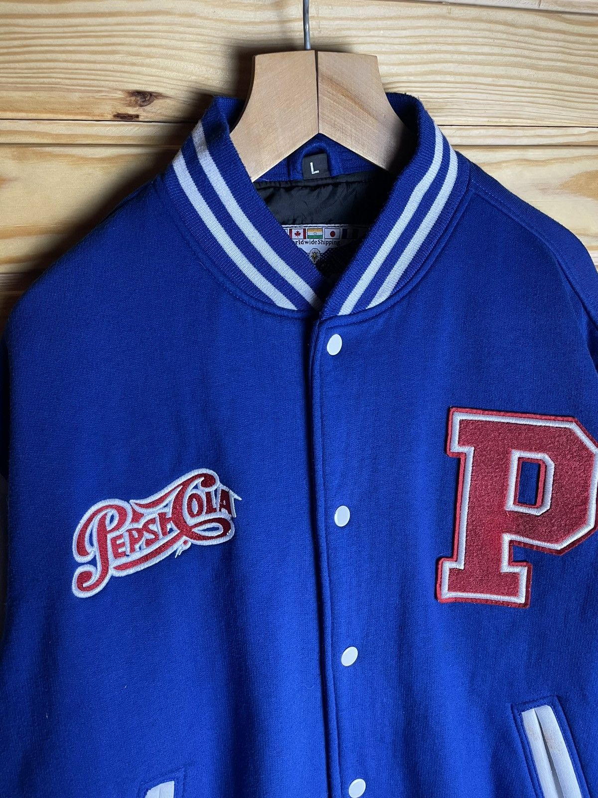 Pepsi × Vintage Vintage Pepsi Cola Bomber Jacket Y2K 90s Size US L / EU 52-54 / 3 - 2 Thumbnail