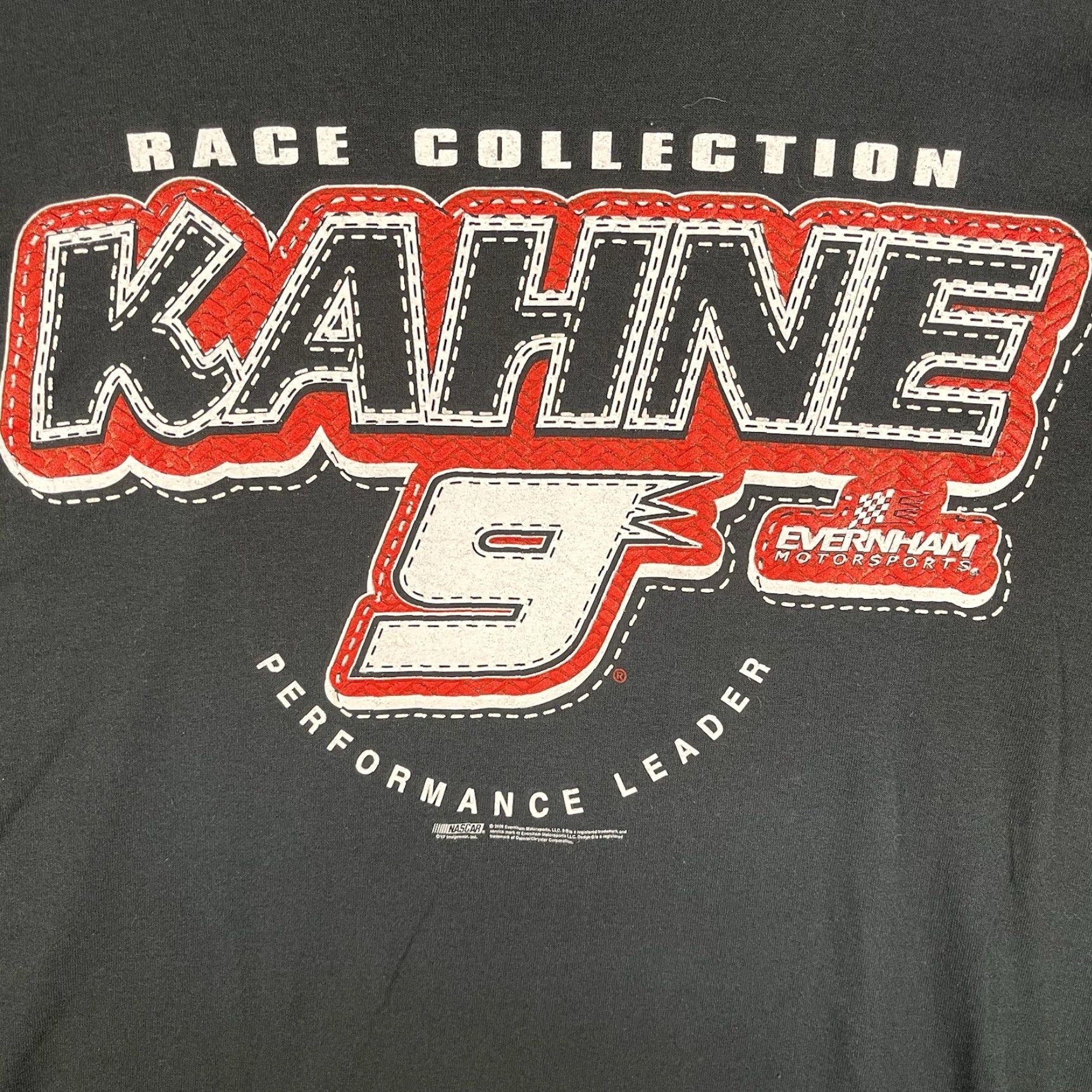 Vintage VINTAGE NASCAR Kasey Kahne T-Shirt 2XL Black Dodge Racing #9 Evernham Motorsport Shirt Mens Black 2XL NASCAR Kahne T Shirt Size US XXL / EU 58 / 5 - 3 Thumbnail