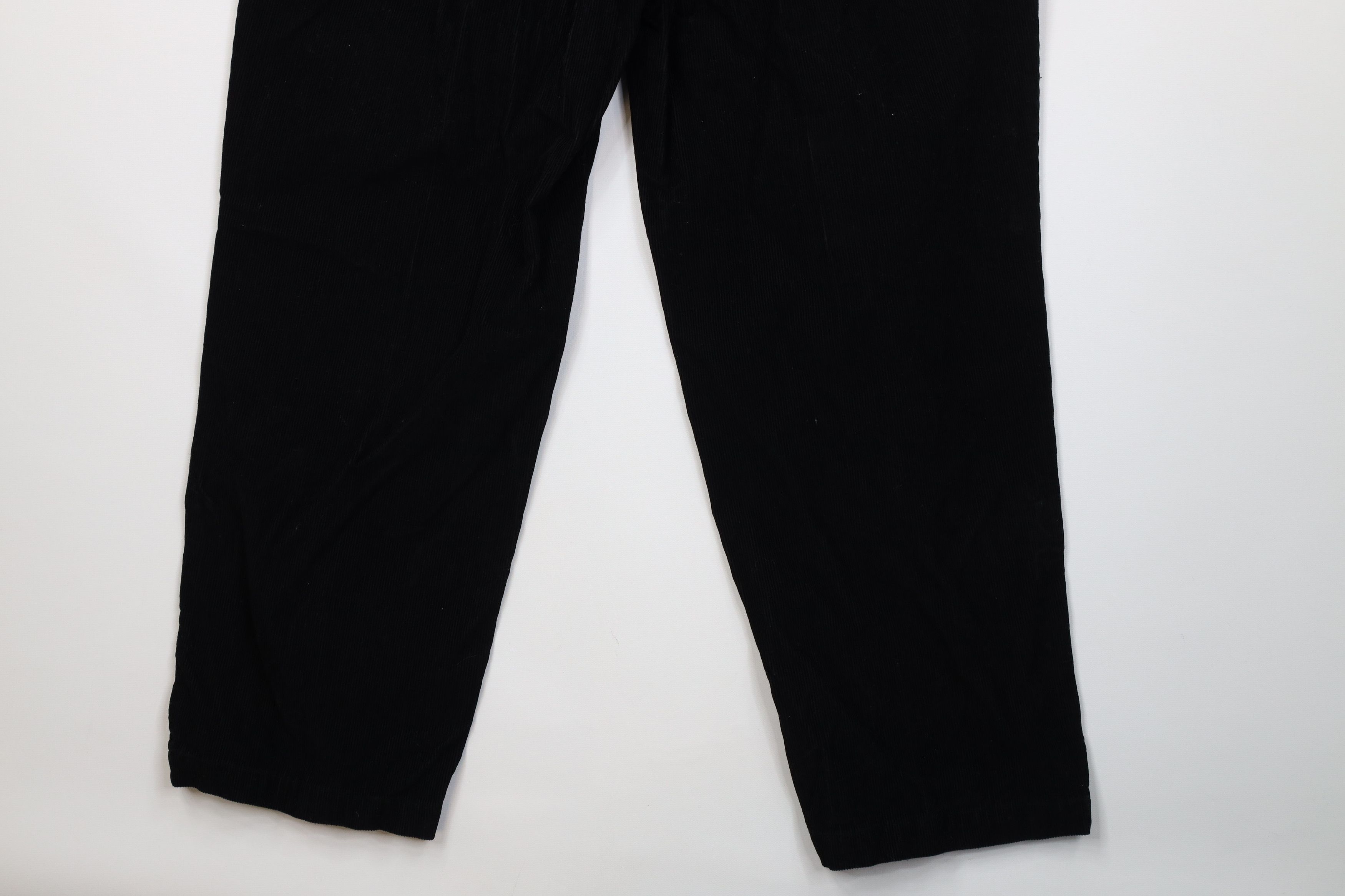 Vintage Vintage 90s Streetwear Wide Leg Corduroy Chino Pants Black Size US 36 / EU 52 - 13 Thumbnail