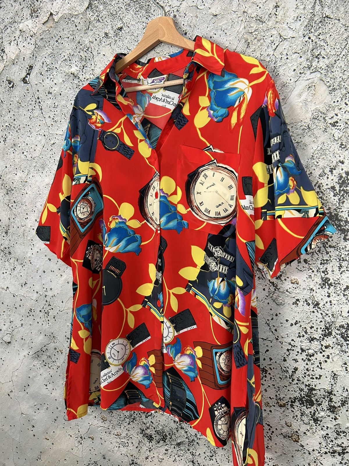 Other Vintage Crazy Shirt Clocks Hawaiian Rare Hype 90s Size US XL / EU 56 / 4 - 2 Thumbnail