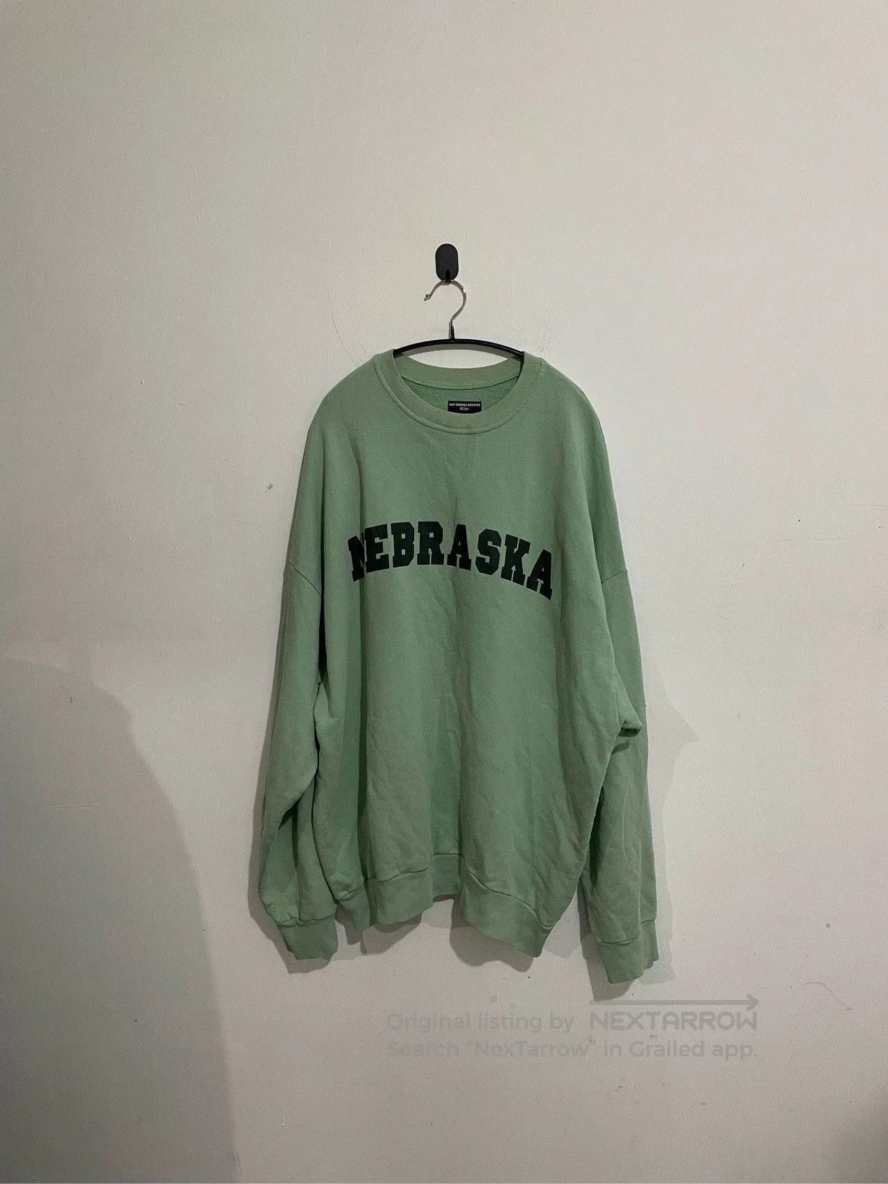 Raf Simons Letter sweater.