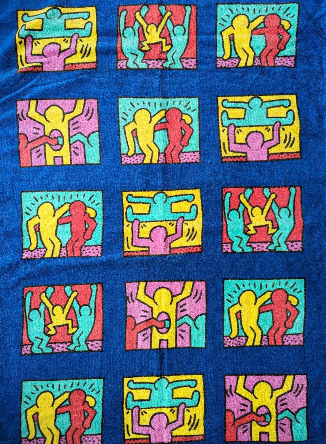 Keith Haring Vintage Keith Haring Licensed MMI NYC ART Beach / Gym Towel Size ONE SIZE - 3 Thumbnail