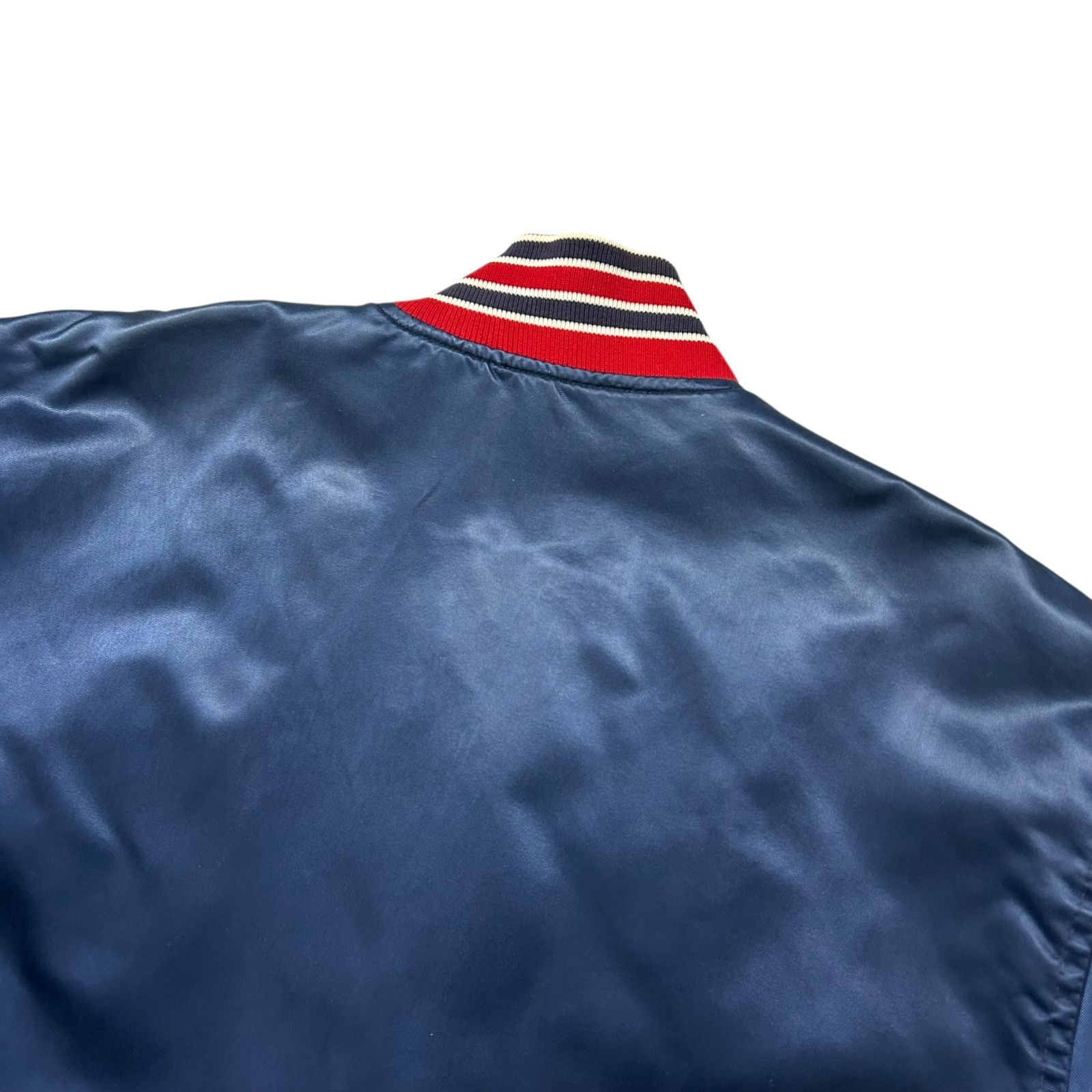 MLB VTG 90s MLB BOSTON RED SOX STARTER SATIN BOMBER JACKET Size US XL / EU 56 / 4 - 4 Thumbnail
