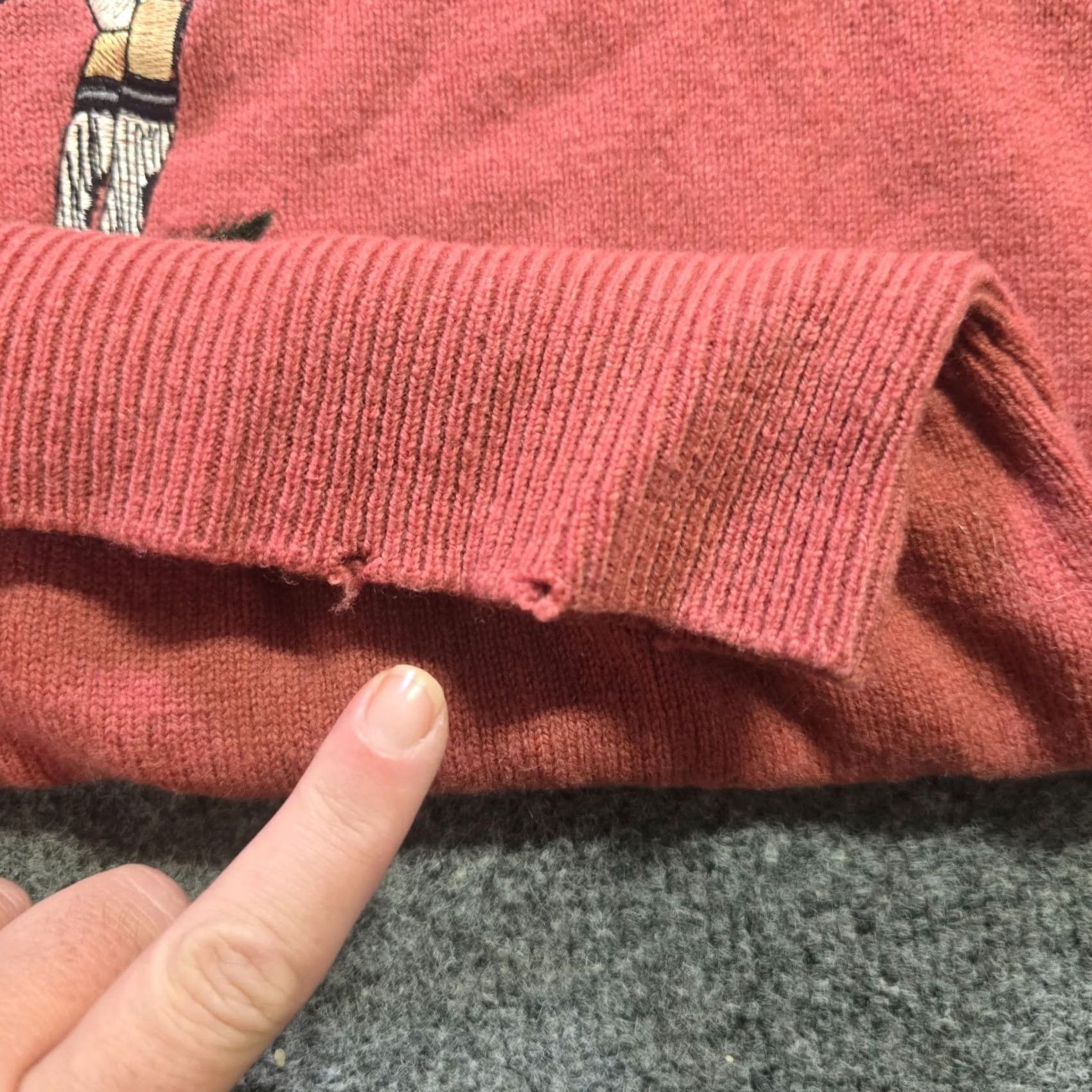 Lyle & Scott Lyle & Scott Sweater Mens Large Orange Golf Embroidered Lambswool Vintage Classic Cardigan Pullover Knit Crew Neck Long Sleeve Regular Size US L / EU 52-54 / 3 - 7 Thumbnail