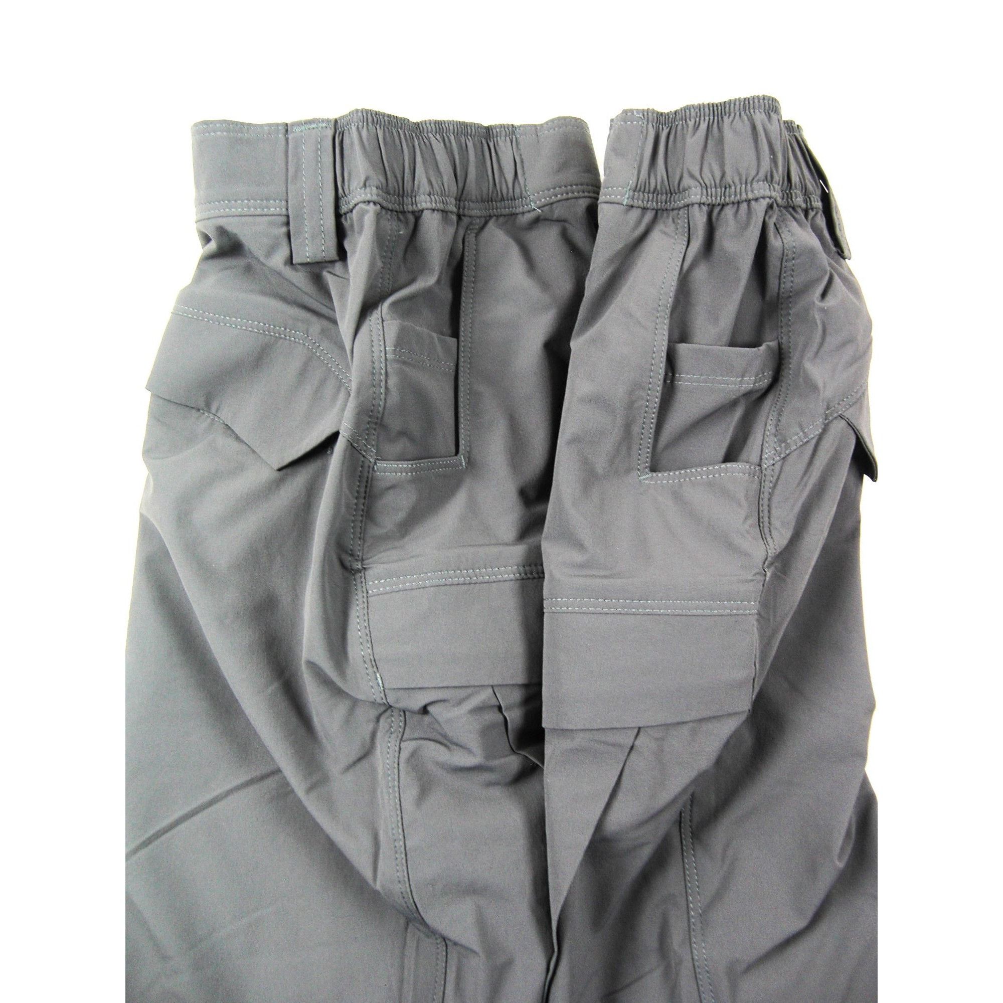 Other Mens Gray Cargo Shorts XL Flat Front Multiple Pockets Stretc Size US 40 / EU 56 - 4 Thumbnail