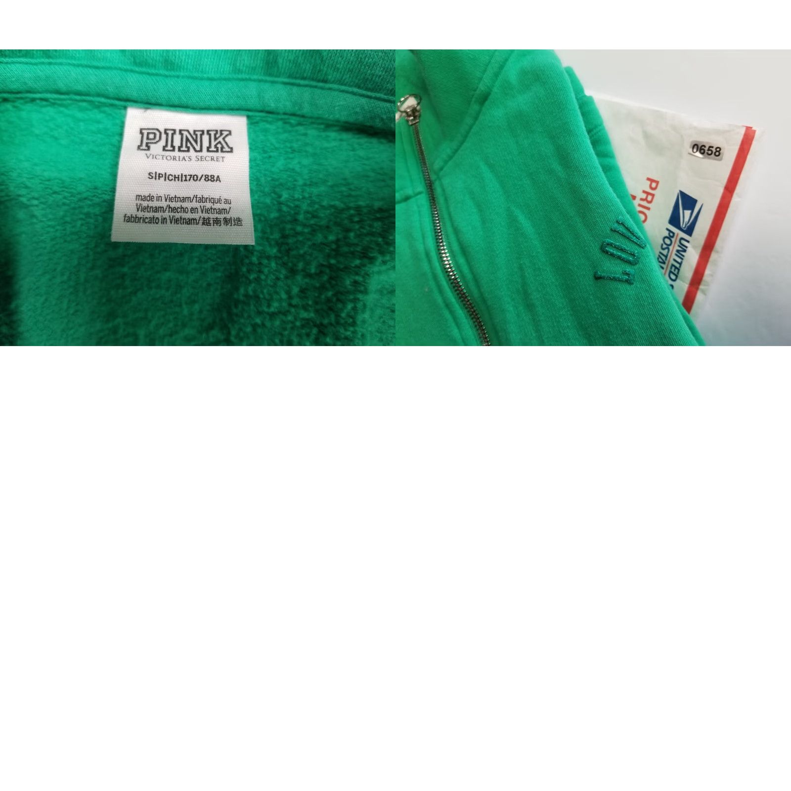 Victoria's Secret VINTAGE Victoria's Secret PINK Sweatshirt 1/4 Zip Sweater Women Size S Green Long Sleeve Pullover Mock Neck Activewear Regular Fit Size S / US 4 / IT 40 - 8 Thumbnail