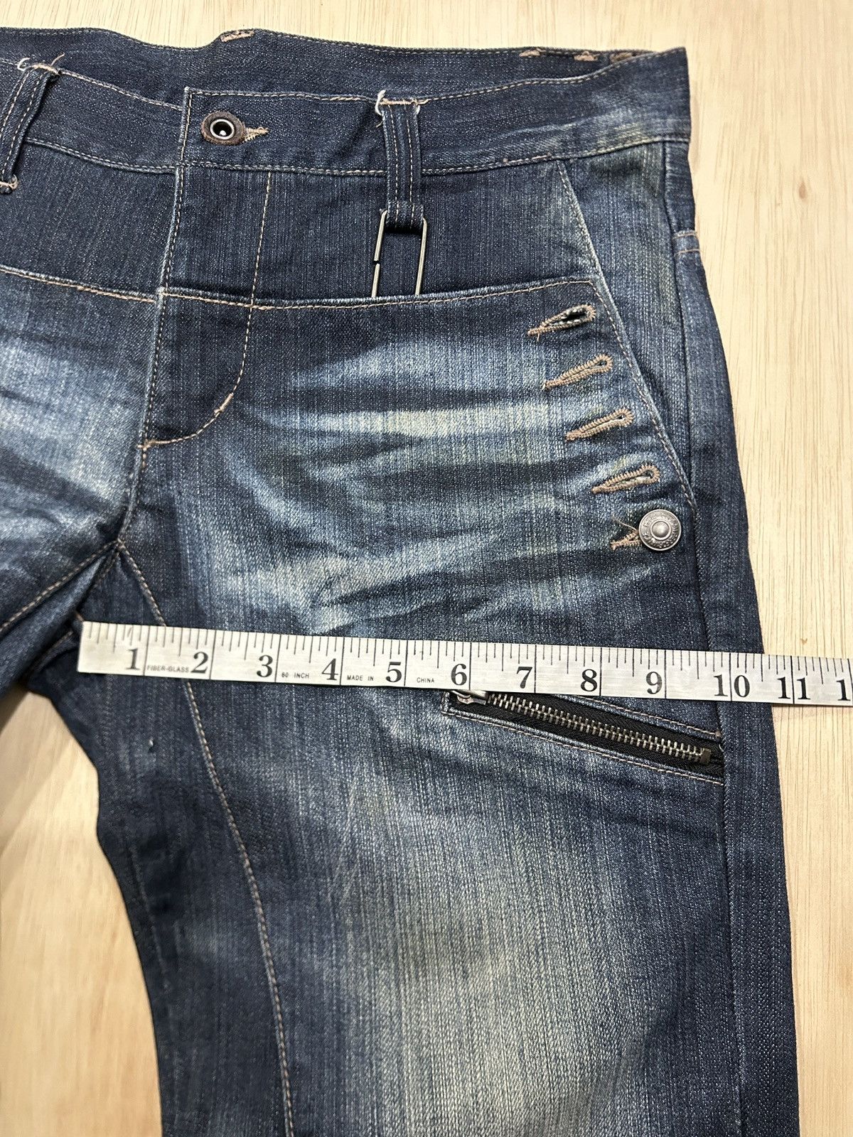 PPFM Vintage PPFM Japan Seditionaries Multi Zipper Jeans Size US 33 - 14 Thumbnail