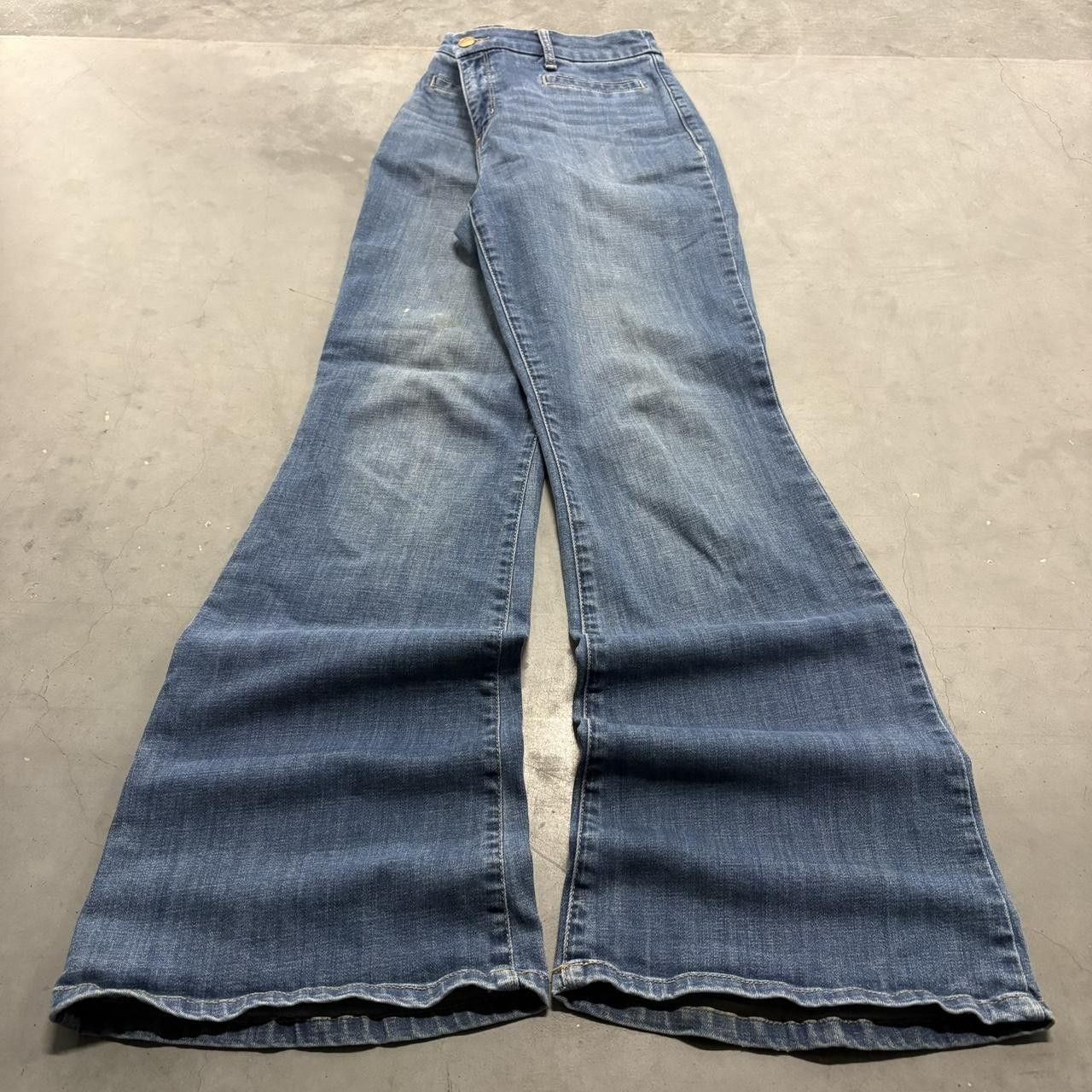 Vintage Crazy Vintage Y2K/2000s Flared Streetwear Medium Blue Wash Denim Jeans! Size US 30 / EU 46 - 1 Thumbnail