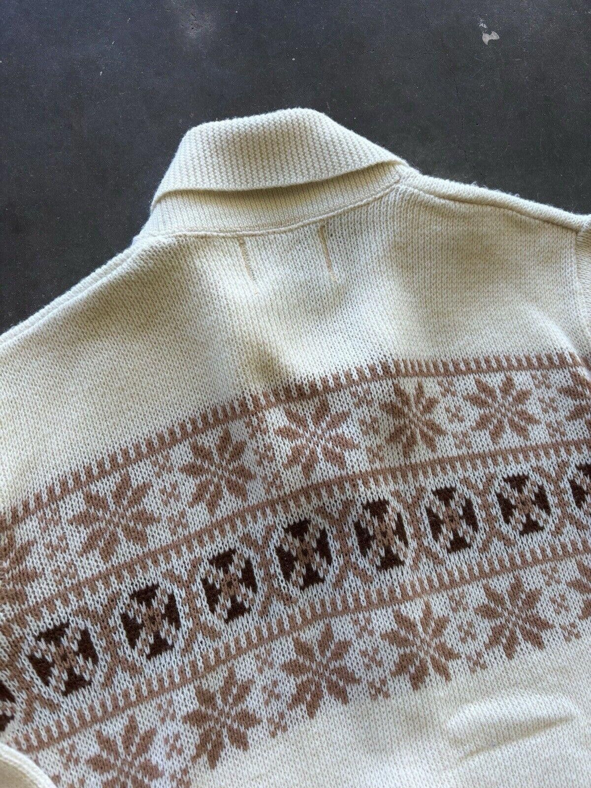 Vintage Vintage 70s 80s Montana Woolen Shop Button Up Sweater Sz 40 Size M / US 6-8 / IT 42-44 - 9 Thumbnail