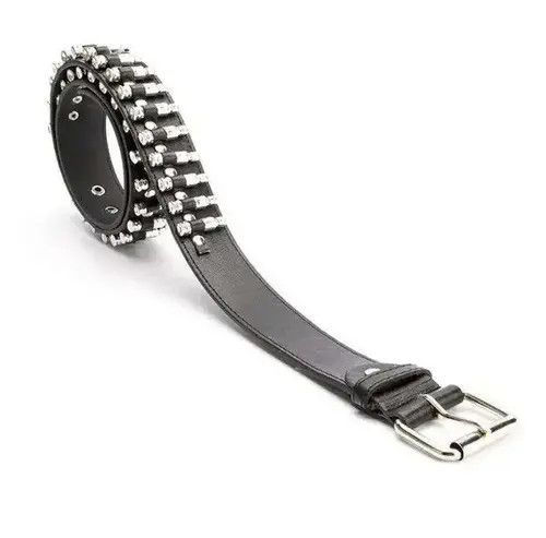Other Belts 105cm Silver Hollow Bullet Belt Size ONE SIZE - 1 Thumbnail
