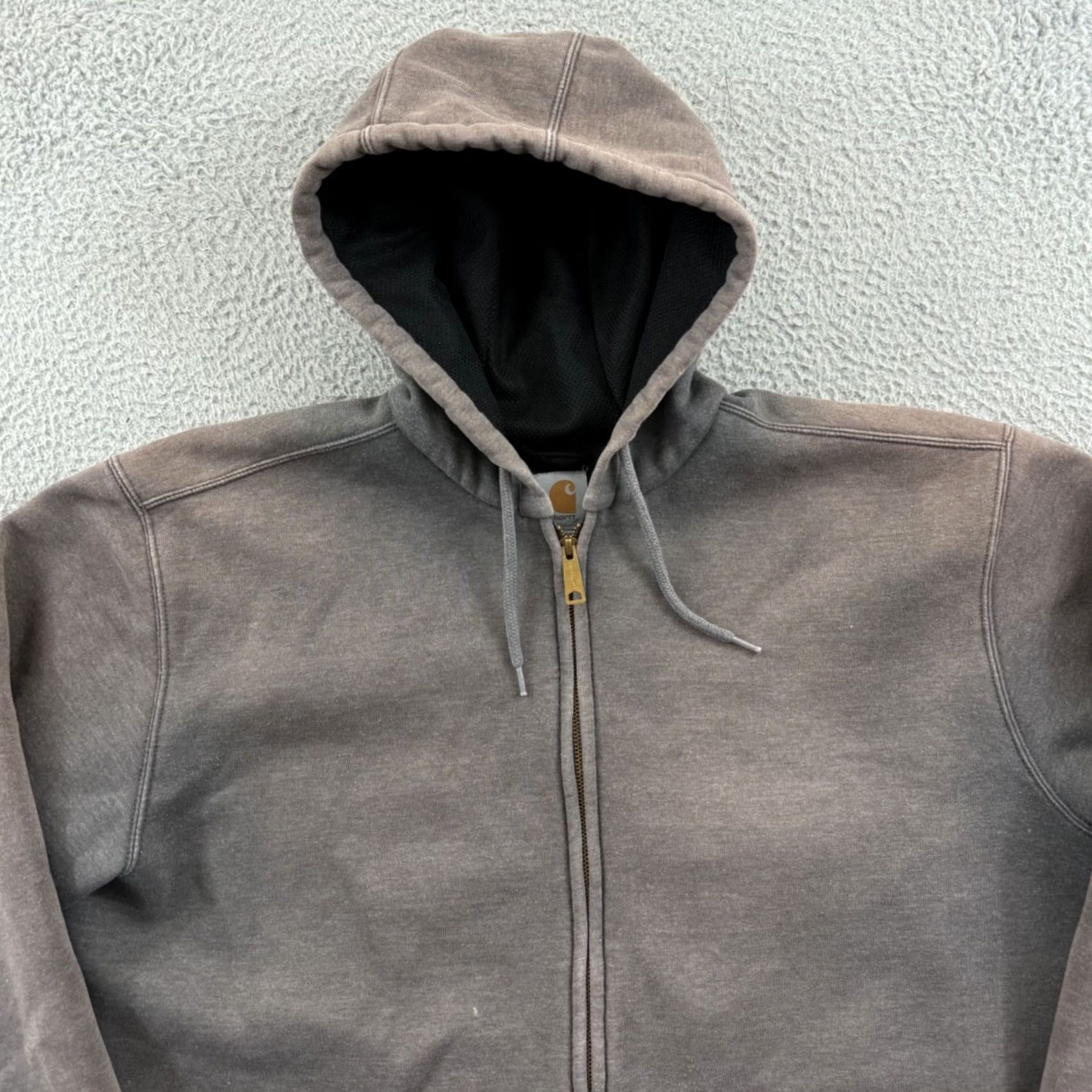 Carhartt Carhartt Sweatshirt Mens XL Tall Gray Rain Defender Thermal Hoodie Faded Outdoor Weather Resistant Zippered Full Zip Size US XL / EU 56 / 4 - 3 Thumbnail
