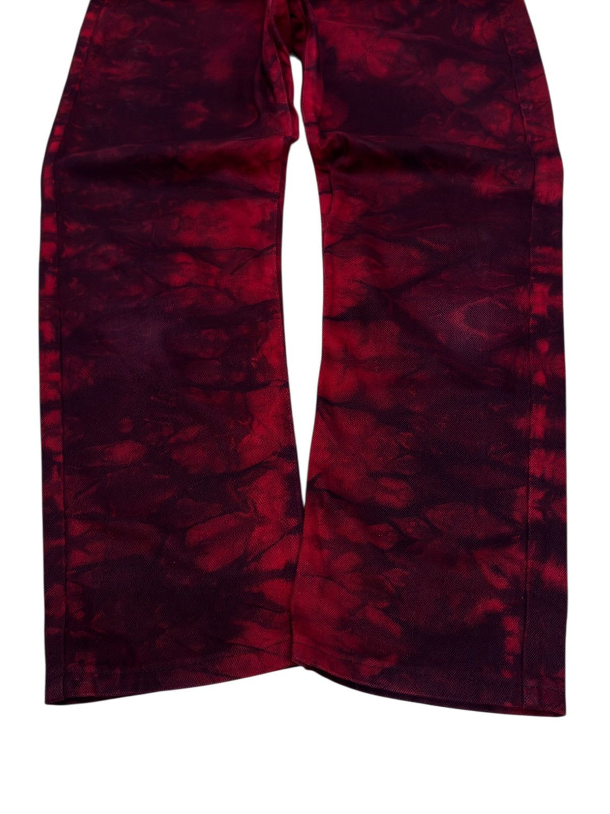 Vintage Big John Red Smoke Wash Tie Dye Jeans Japanese Streetwear Size US 29 - 6 Thumbnail