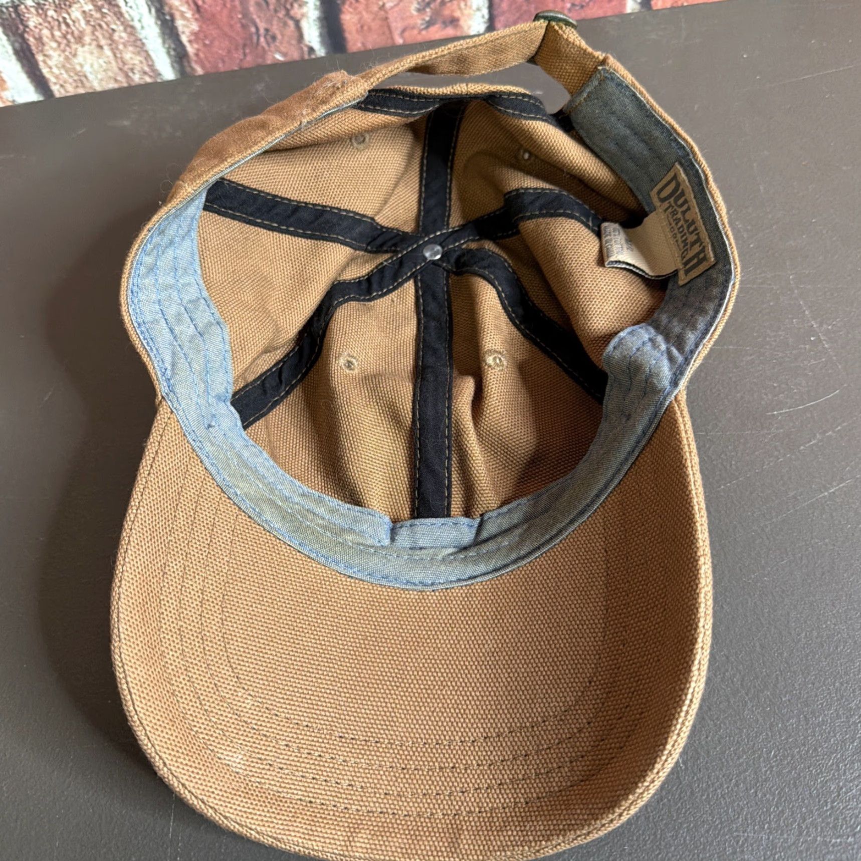 Vintage Duluth Heavyweight Canvas Cap Hat M/L Tan Brown Winter Cap Outdoor Fur Lined Fleece Lined Men Mens Size ONE SIZE - 2 Thumbnail