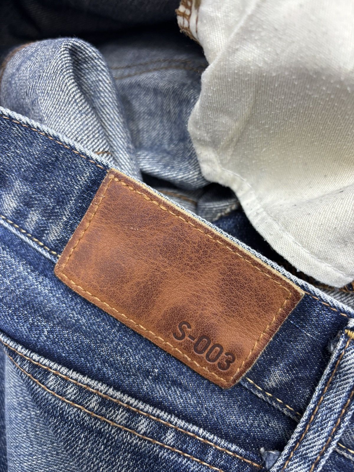 Kapital Vintage Uniqlo S-003 Japan Distressed Denim Jeans Size US 33 - 10 Thumbnail