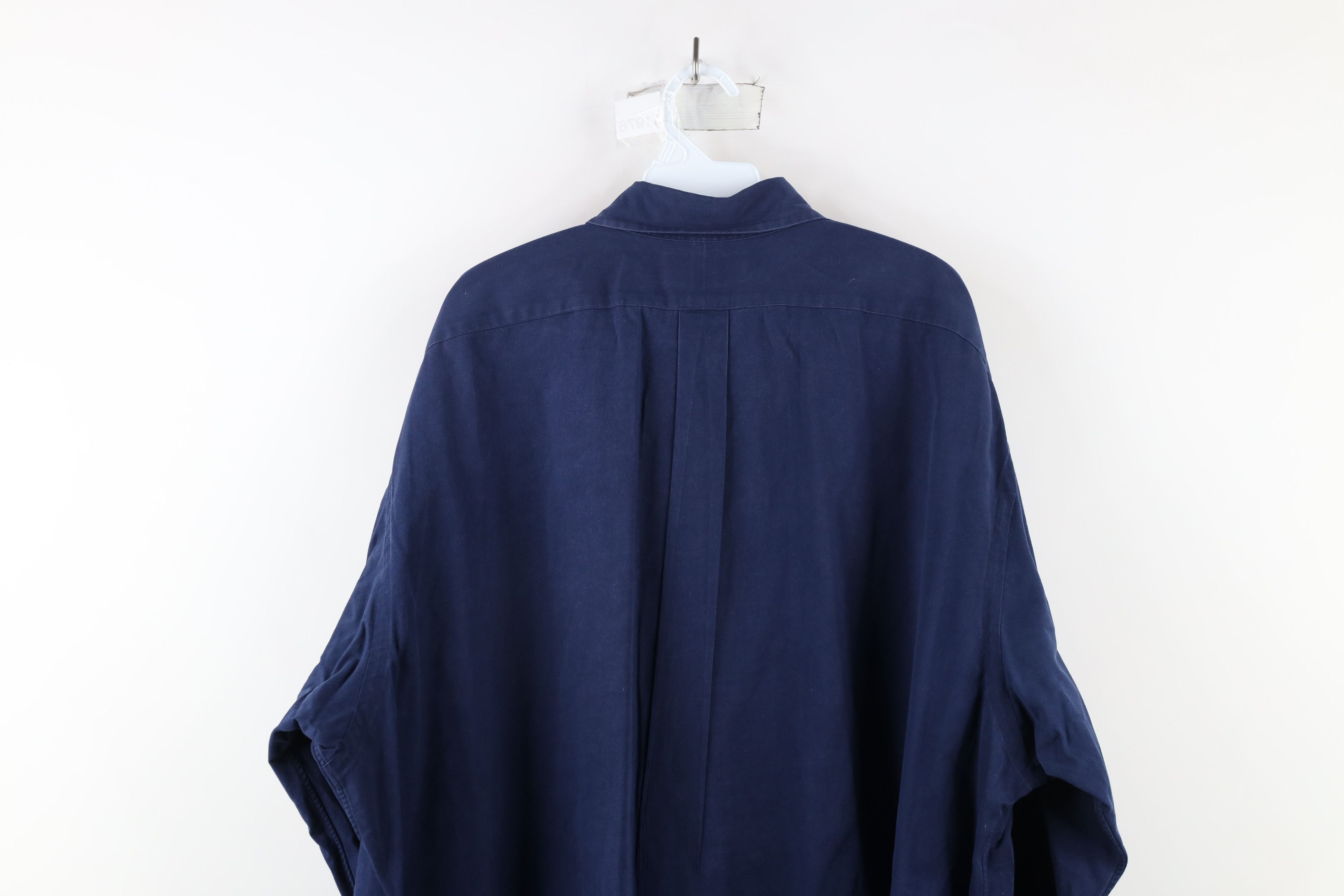 Ralph Lauren × Vintage Vintage 90s Ralph Lauren Collared Button Down Shirt Blue Size US XXL / EU 58 / 5 - 11 Thumbnail