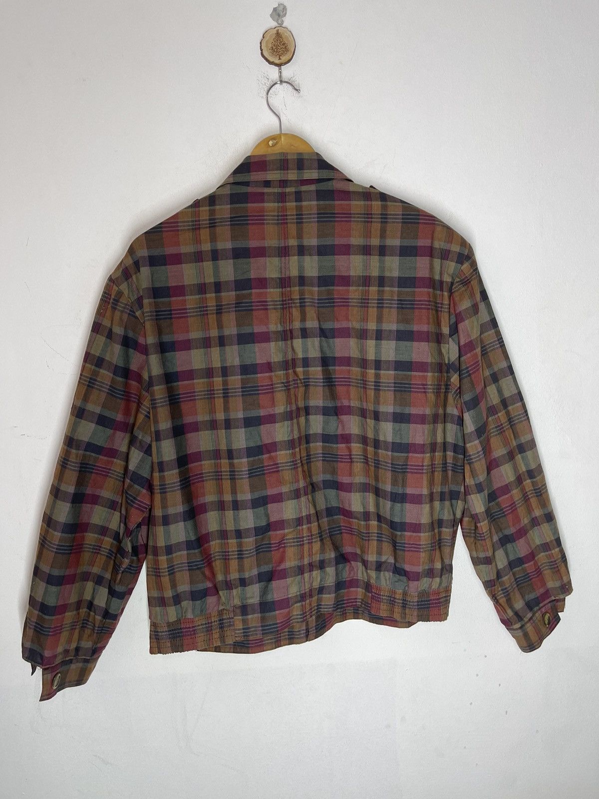 Lanvin Vintage LANVIN Paris Light Tartan Jacket Made in France Size US L / EU 52-54 / 3 - 3 Thumbnail