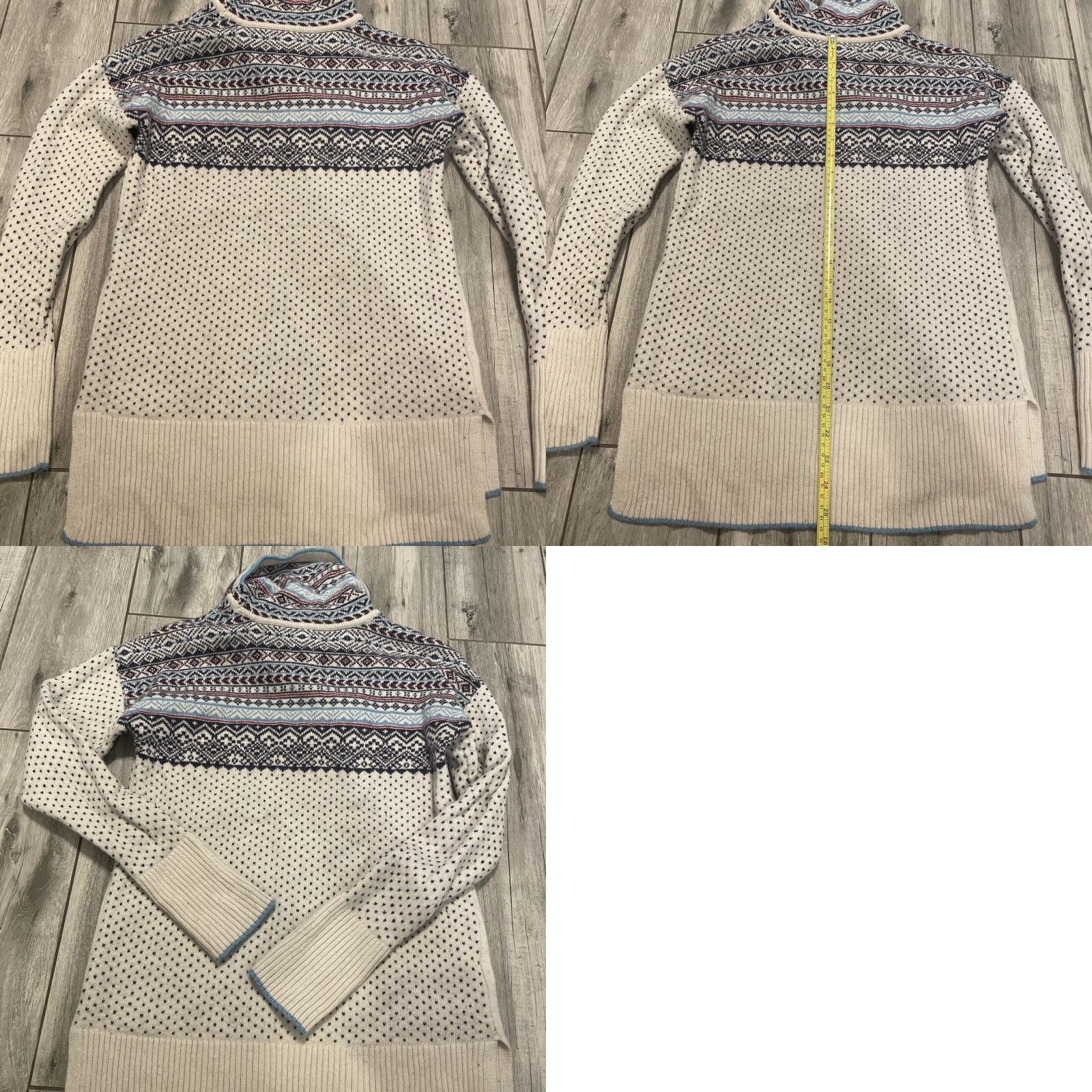 Eddie Bauer Eddie Bauer Sweater Cowl Neck Women's XS Fair Isle Cotton Wool Blend Pullover Knit Long Sleeve Multicolor Ski Outdoor Classic Mens? Size XS / US 0-2 / IT 36-38 - 8 Thumbnail