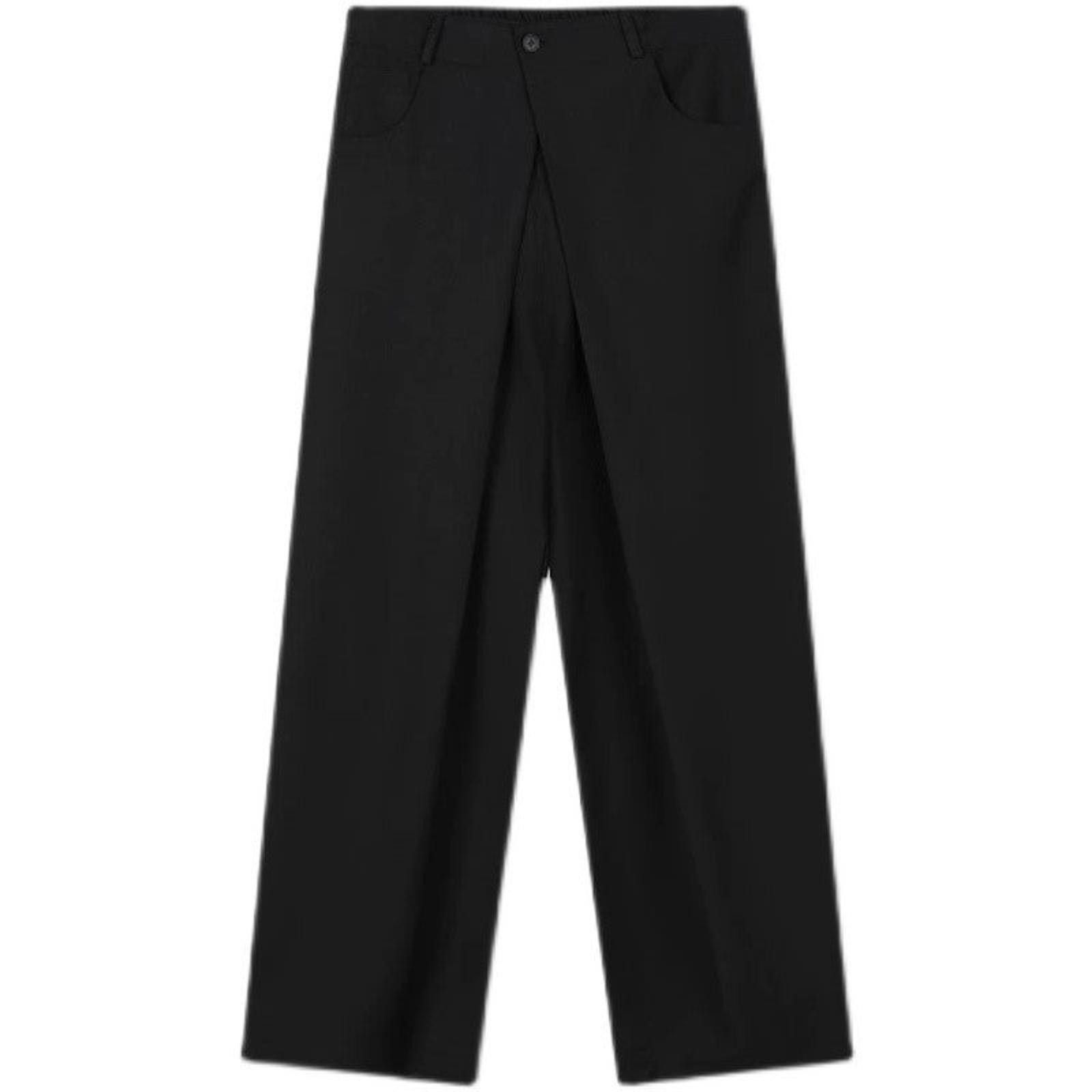 Japanese Brand Black Wide Leg Casual Pants, Relaxed Fit Trousers Size US 32 / EU 48 - 5 Thumbnail