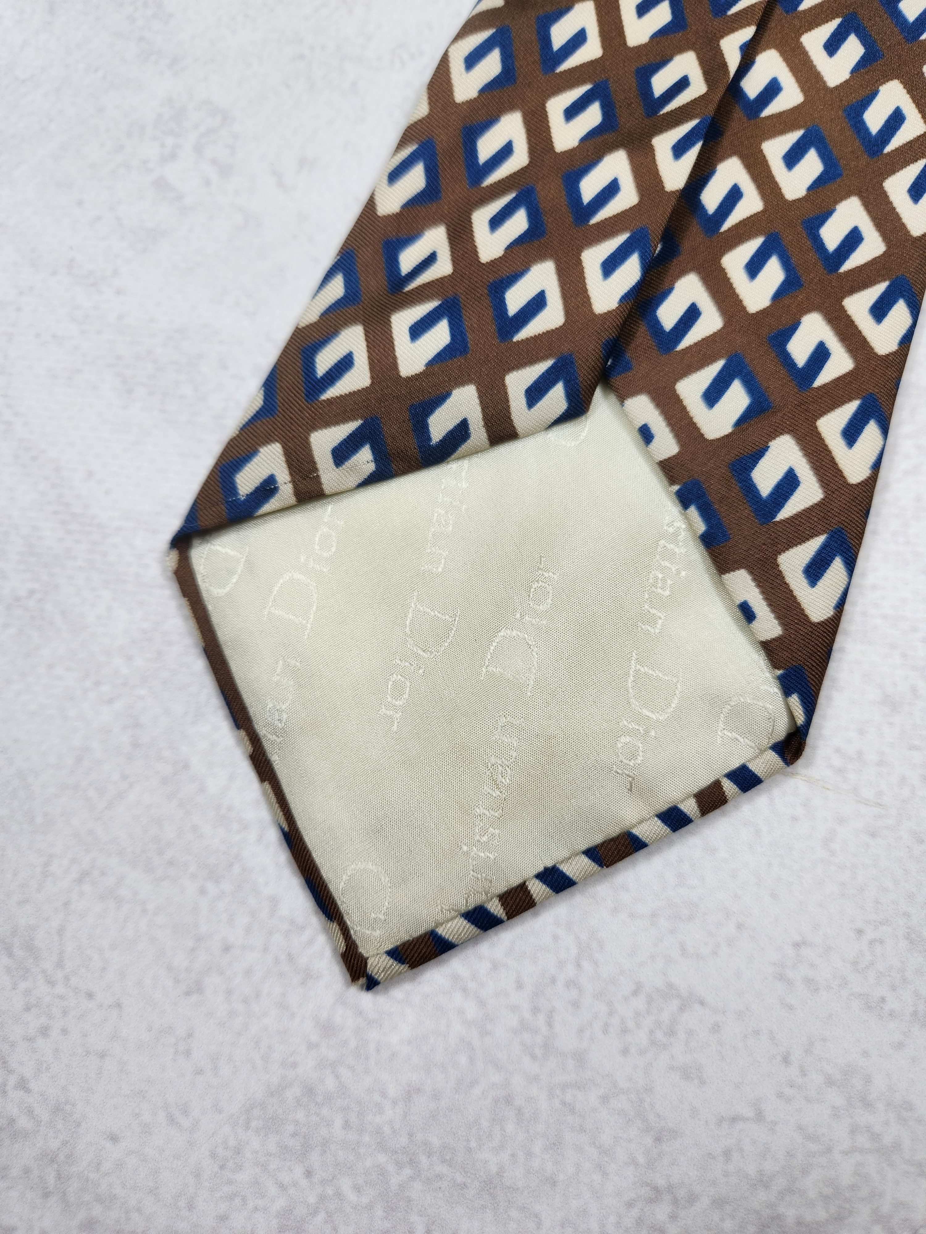 Christian Dior Monsieur Vintage monogram Christian Dior silk tie Size ONE SIZE - 4 Thumbnail