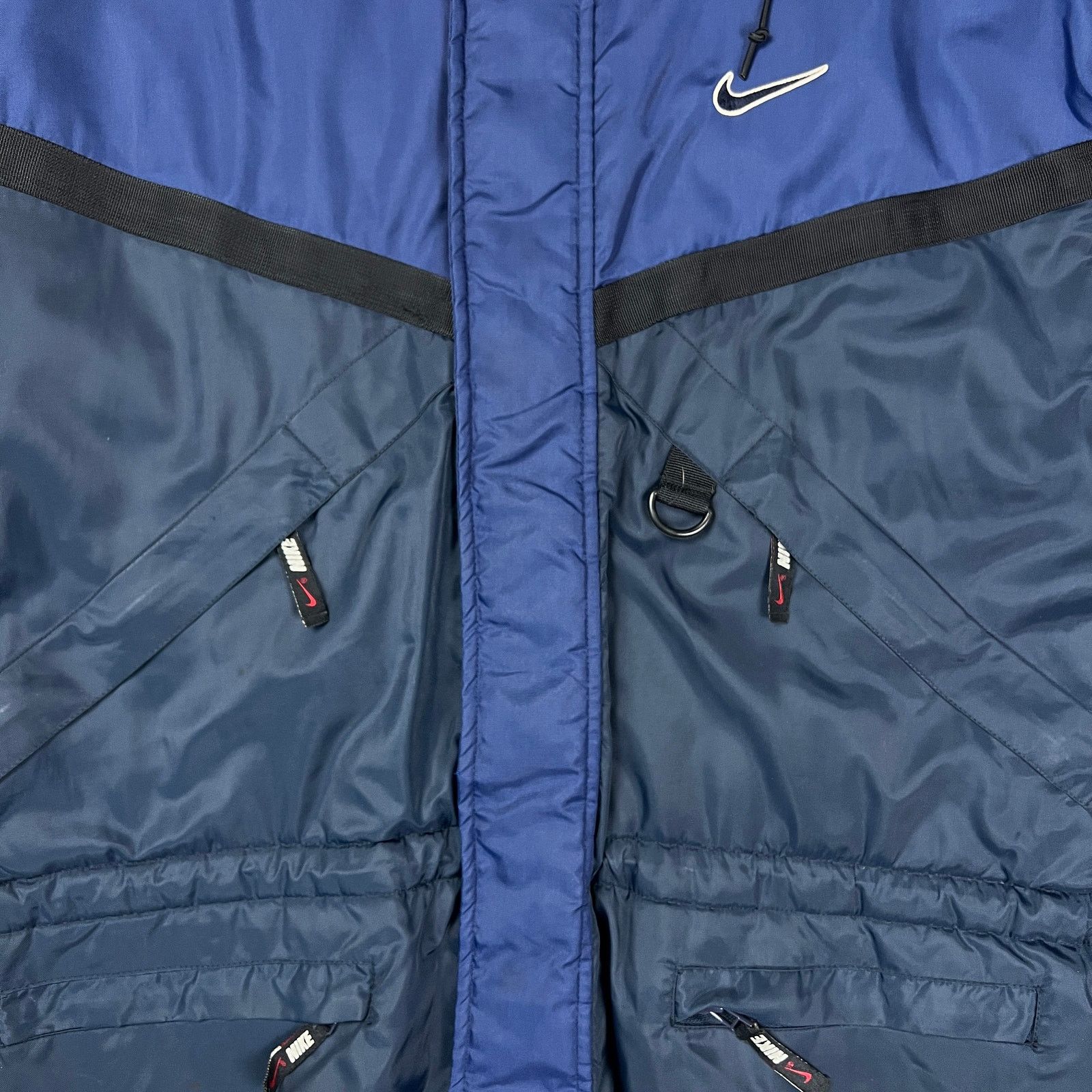 Nike × Vintage Vintage 90s Nike Sportswear Jacket Medium Swoosh Full Zip Size US M / EU 48-50 / 2 - 3 Thumbnail