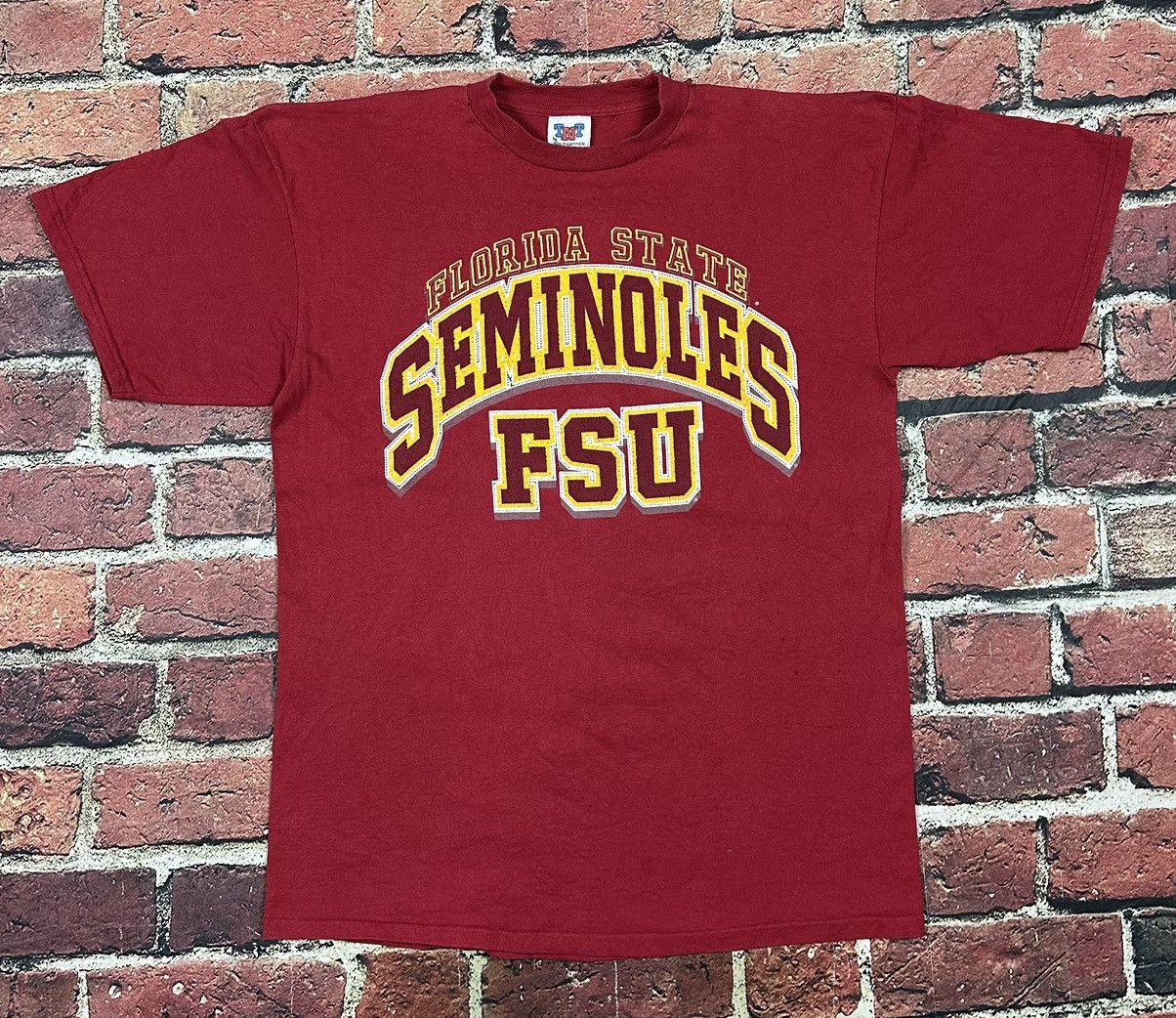 NCAA Vintage Floroida State Seminoles FSU T Shirt Single Stitch Size US XL / EU 56 / 4 - 1 Thumbnail