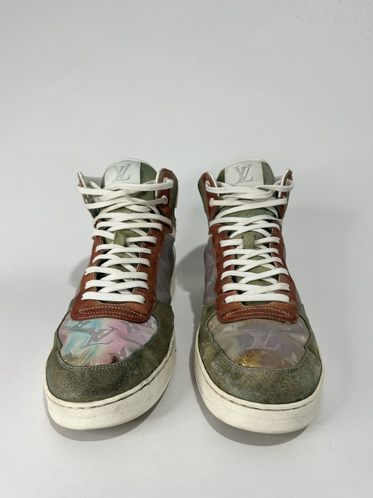 Louis Vuitton Louis Vuitton Monogram Canvas and Leather Rivoli Sneakers Size US 9.5 / EU 42-43 - 3 Thumbnail
