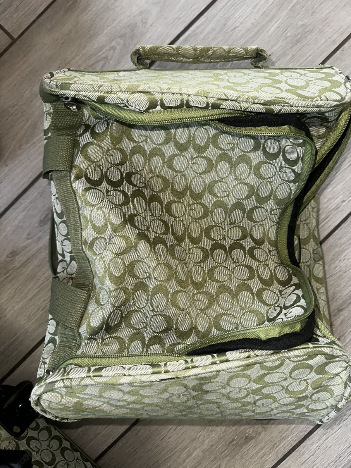 Coach × Vintage Vintage Coach Wheeled Travel Luggage w Mini Duffle Bag Size ONE SIZE - 12 Thumbnail