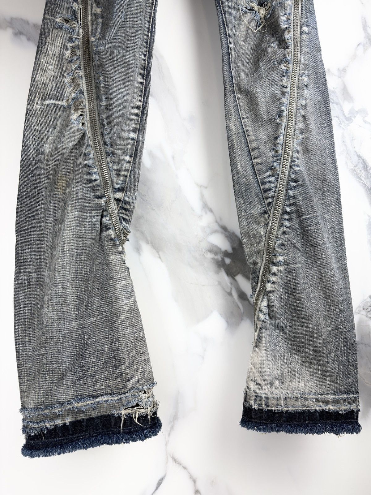Rick Owens FW08 Rick Owens Banana Cut Spiral Denim Jeans Dust Acid Size US 30 / EU 46 - 5 Thumbnail