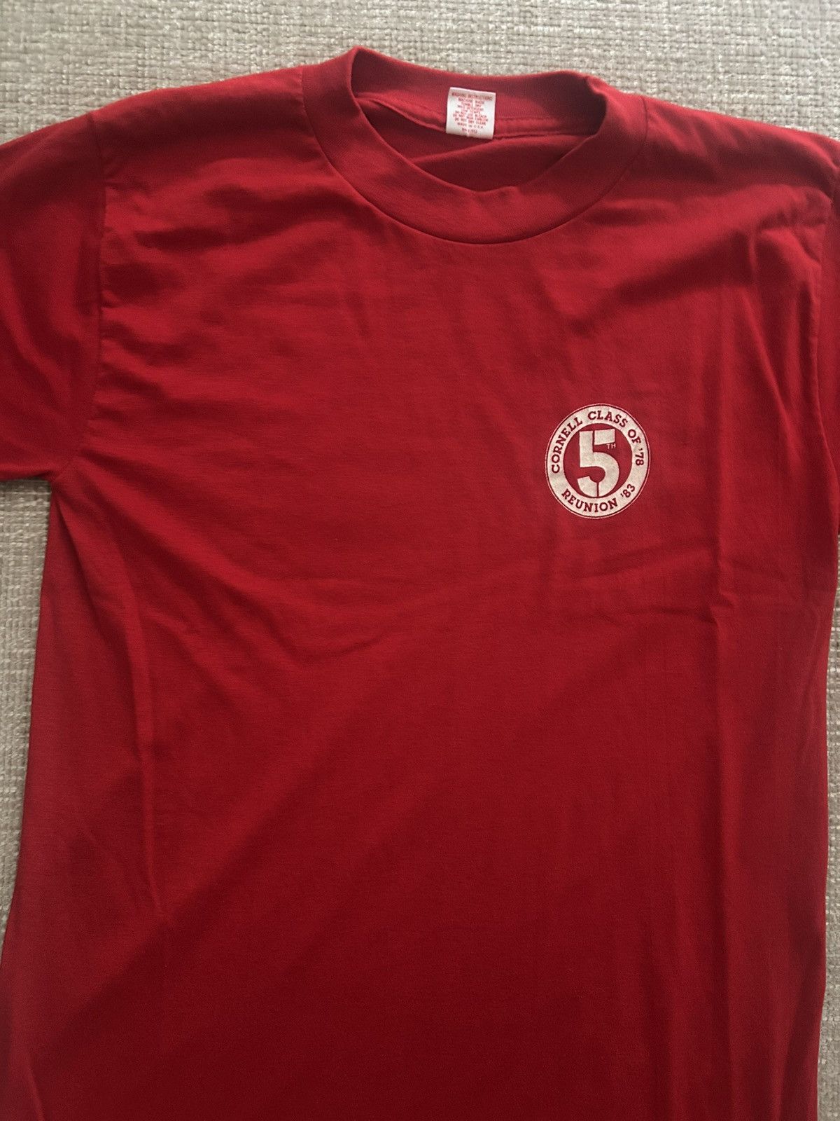 Vintage 80s Cornell Reunion T-Shirt Single Stitch Made in USA Size US M / EU 48-50 / 2 - 2 Thumbnail