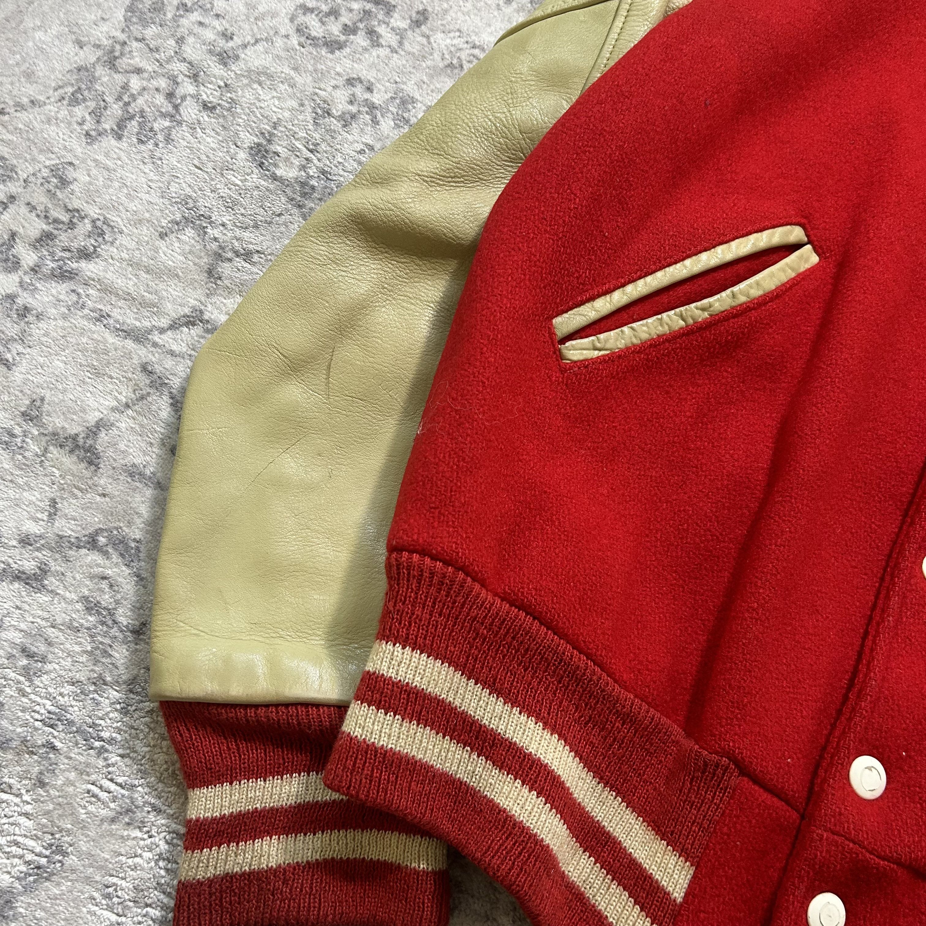 Vintage Vintage Leather Varsity Jacket Size US M / EU 48-50 / 2 - 5 Thumbnail