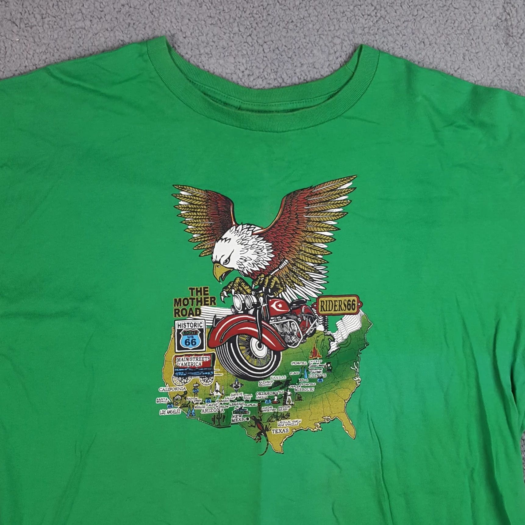 Volcom VINTAGE Volcom Men’s T-Shirt XL Green Eagle Motorcycle Biker 90s 00s Skate Surf Streetwear Size US XL / EU 56 / 4 - 2 Thumbnail