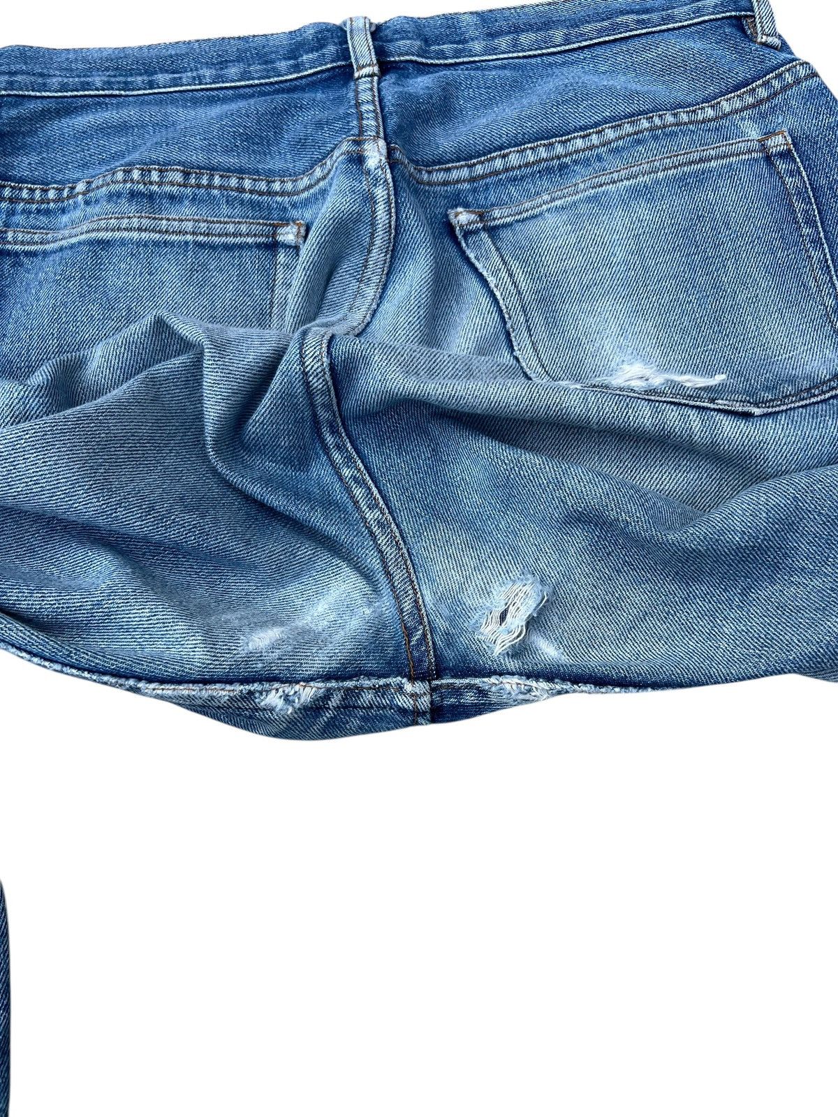 A.P.C. Vintage A.P.C. Distressed Rip Off Leg Denim Selvedge Jeans Size US 30 / EU 46 - 22 Thumbnail