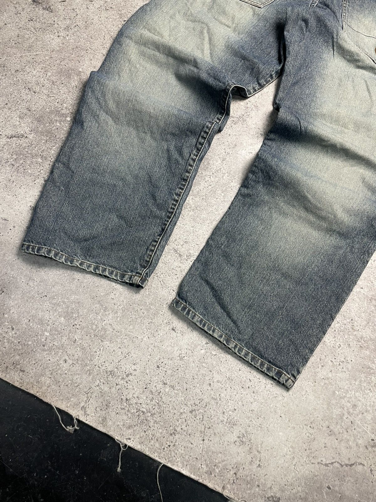Quicksilver Vintage Quicksilver Skate Baggy Grey Denim Jeans 34 Size US 34 / EU 50 - 4 Thumbnail