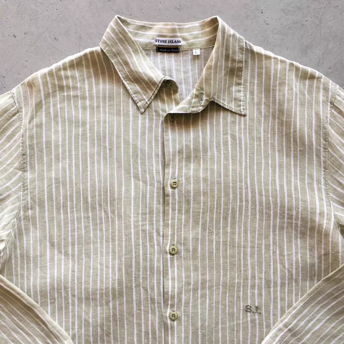 Stone Island Stone Island 90s Nautical Striped Shirt Jacket Size US L / EU 52-54 / 3 - 3 Thumbnail