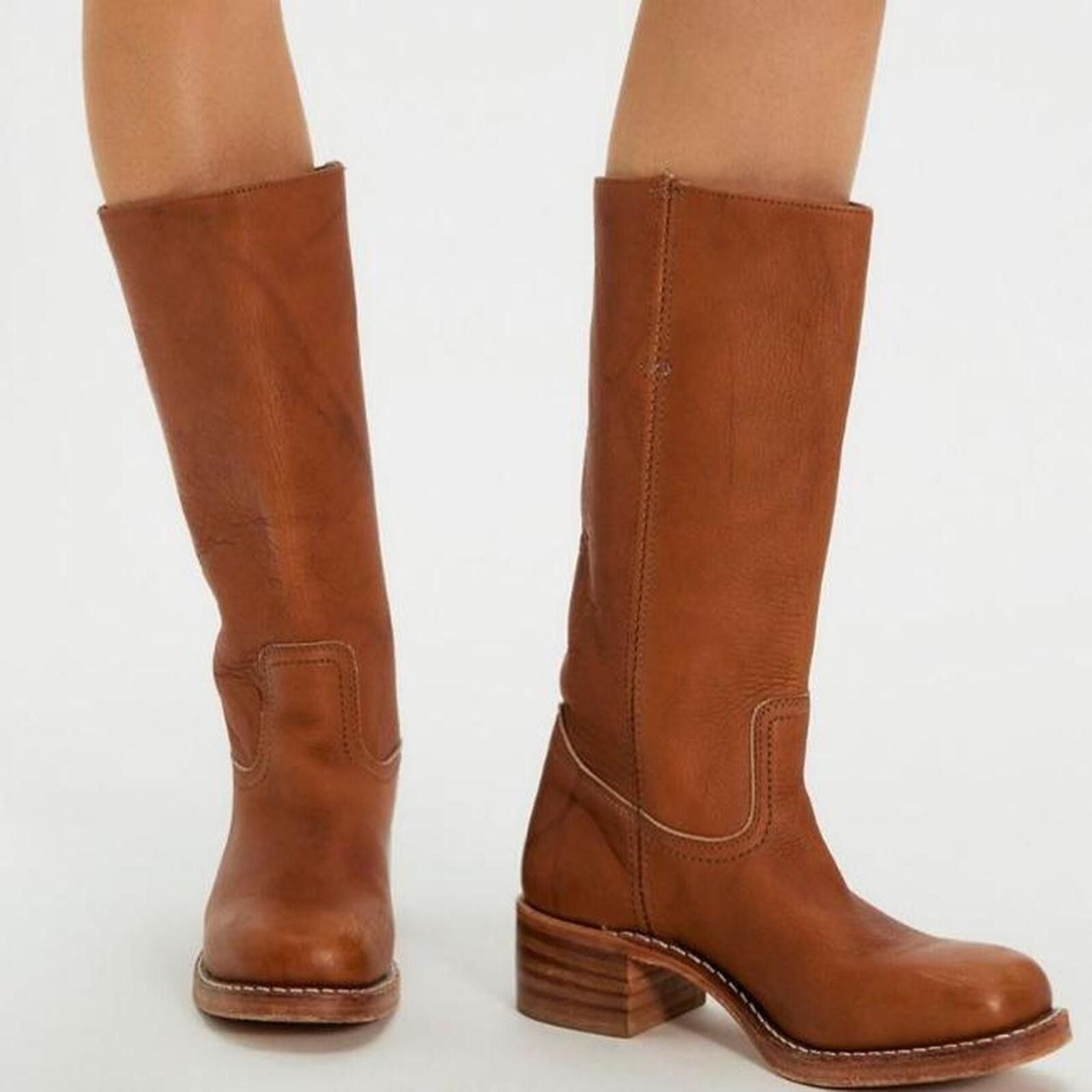 Frye Frye Womens Size 9 Brown Leather Campus Shearling 14L Boots Size US 9 / IT 39 - 1 Thumbnail