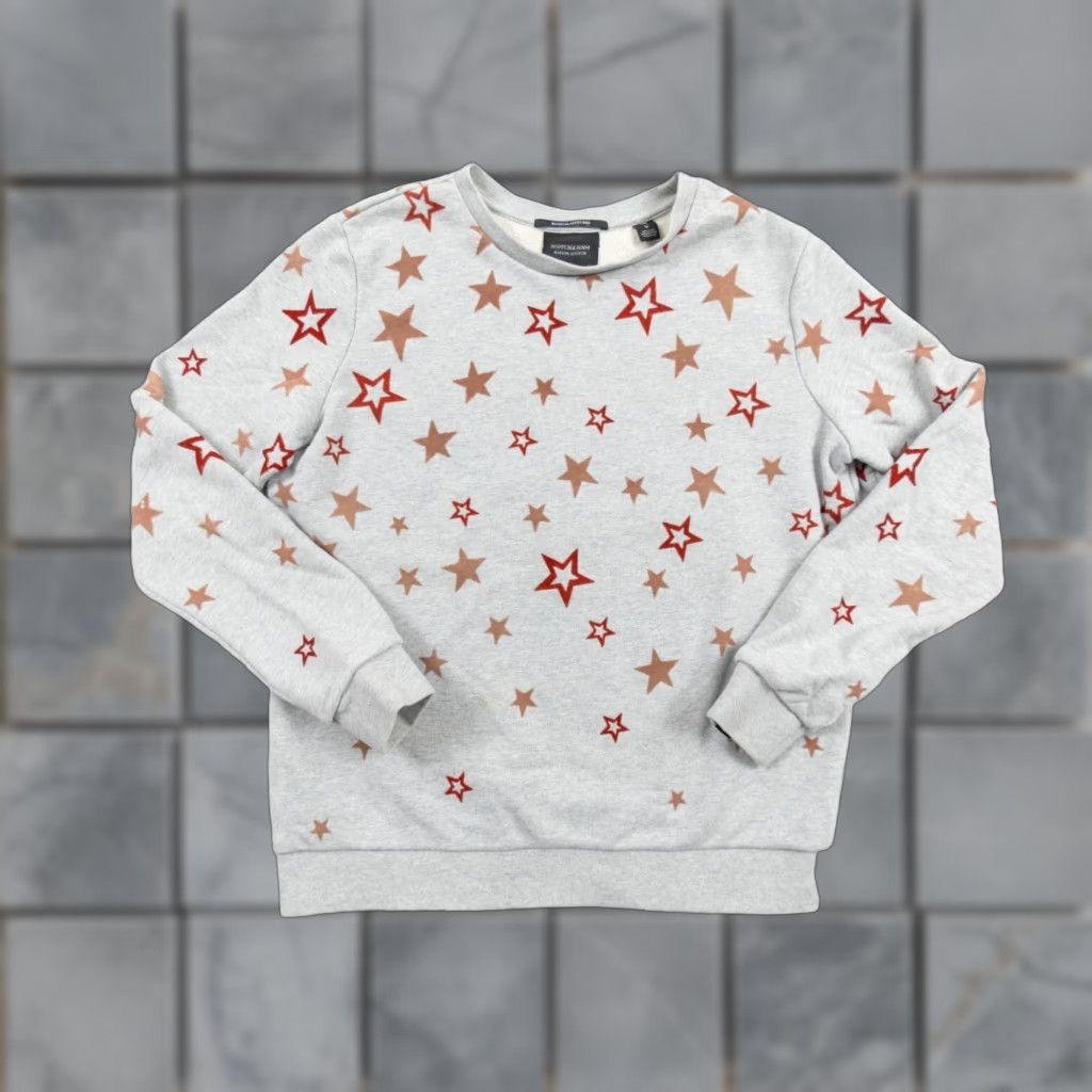 Scotch & Soda SCOTCH & SODA Sweatshirt Women Medium Gray Magically Altitudes Crew Neck Pullover All Seasons Outdoor Star Logo Vintage No (if not vintage) Size M / US 6-8 / IT 42-44 - 1 Thumbnail