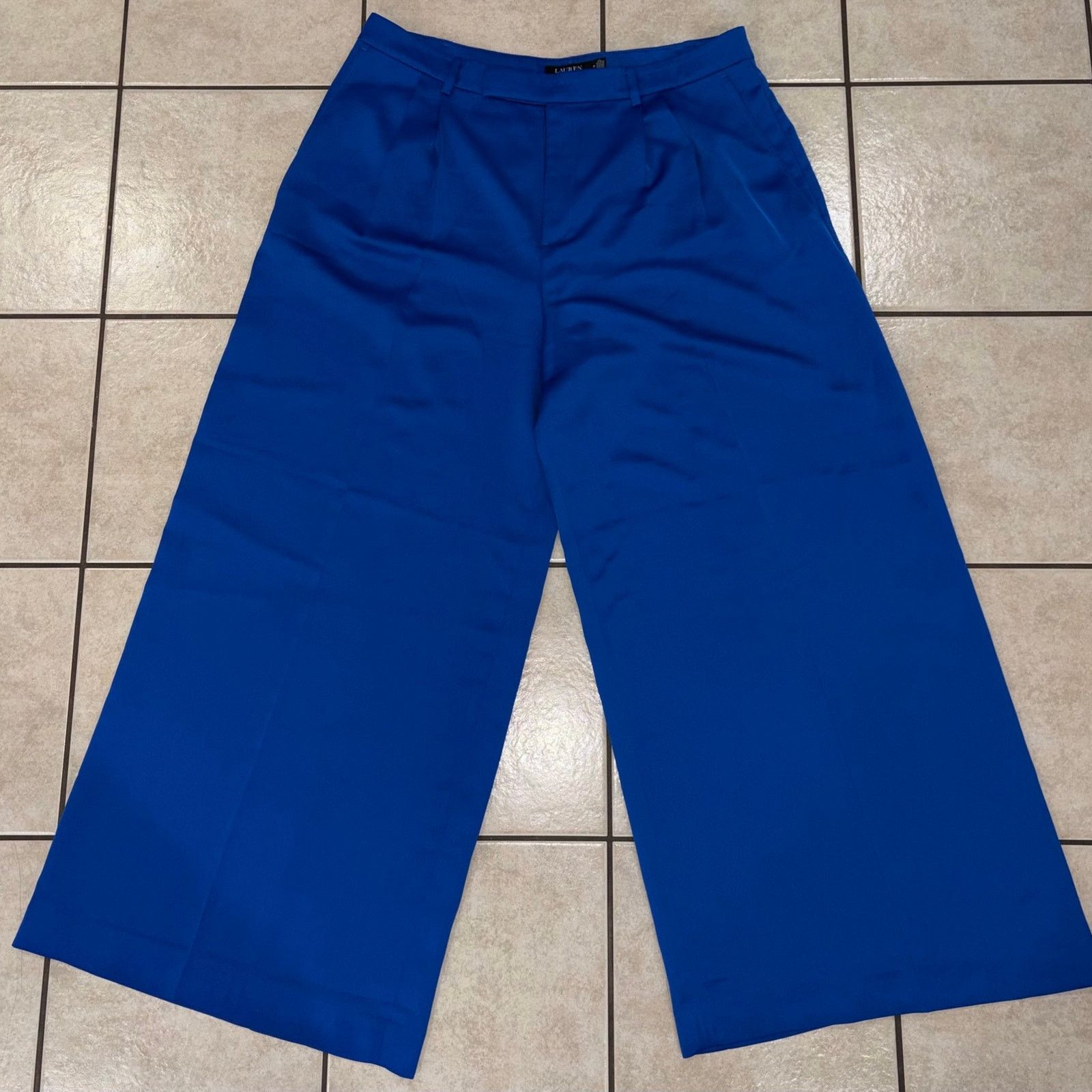 Polo Ralph Lauren Polo Ralph Lauren women size 18 royal blue pleaded trousers Size 40" / US 18 - 1 Thumbnail