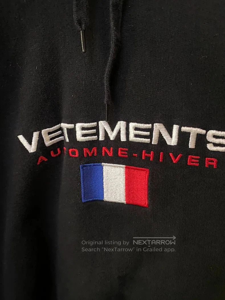 Vetements Vetements French Flag Embroidered Hoodie. Size US XS / EU 42 / 0 - 3 Thumbnail