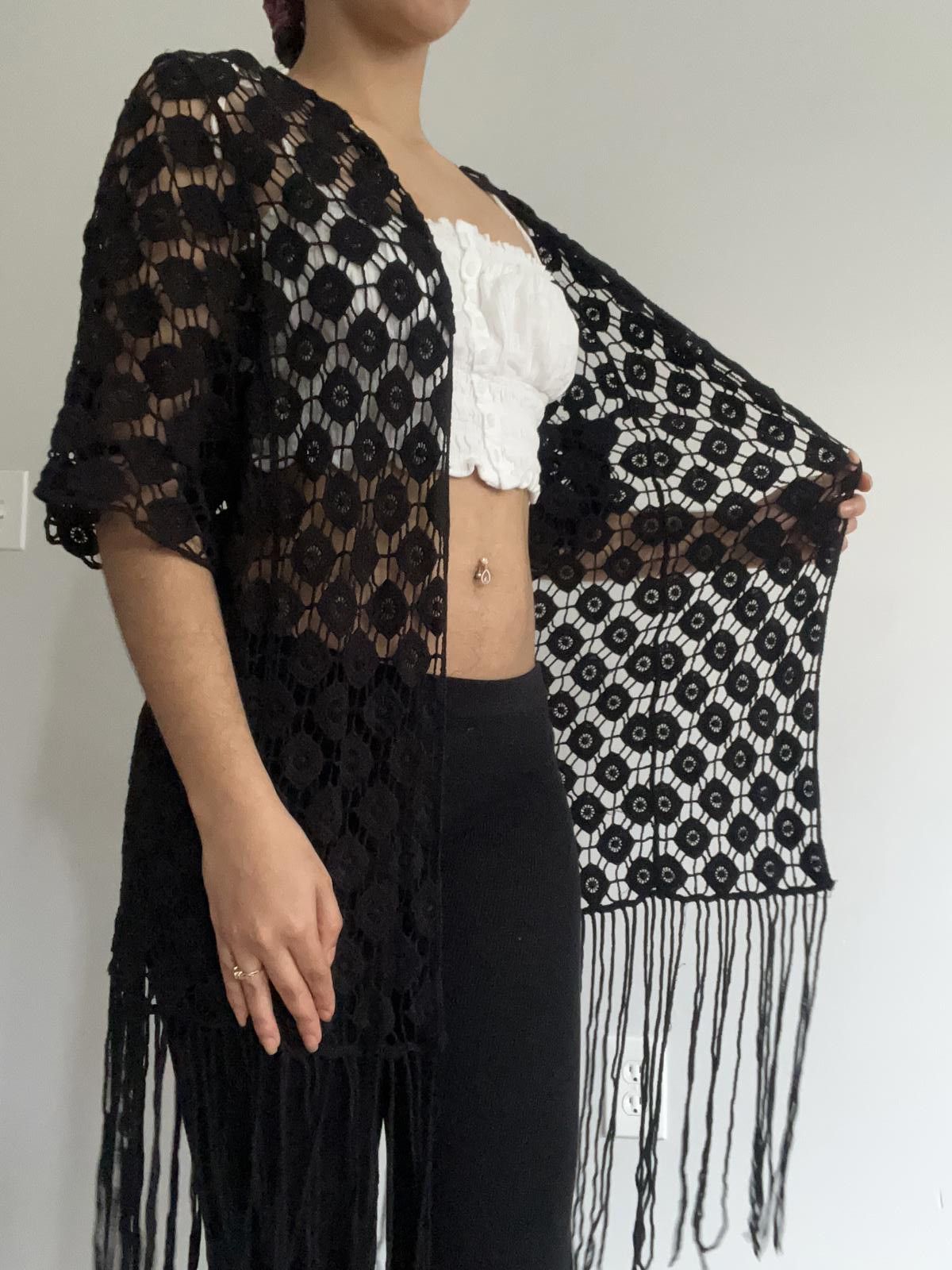 Other Women’s black knit cardigan Size L / US 10 / IT 46 - 3 Thumbnail