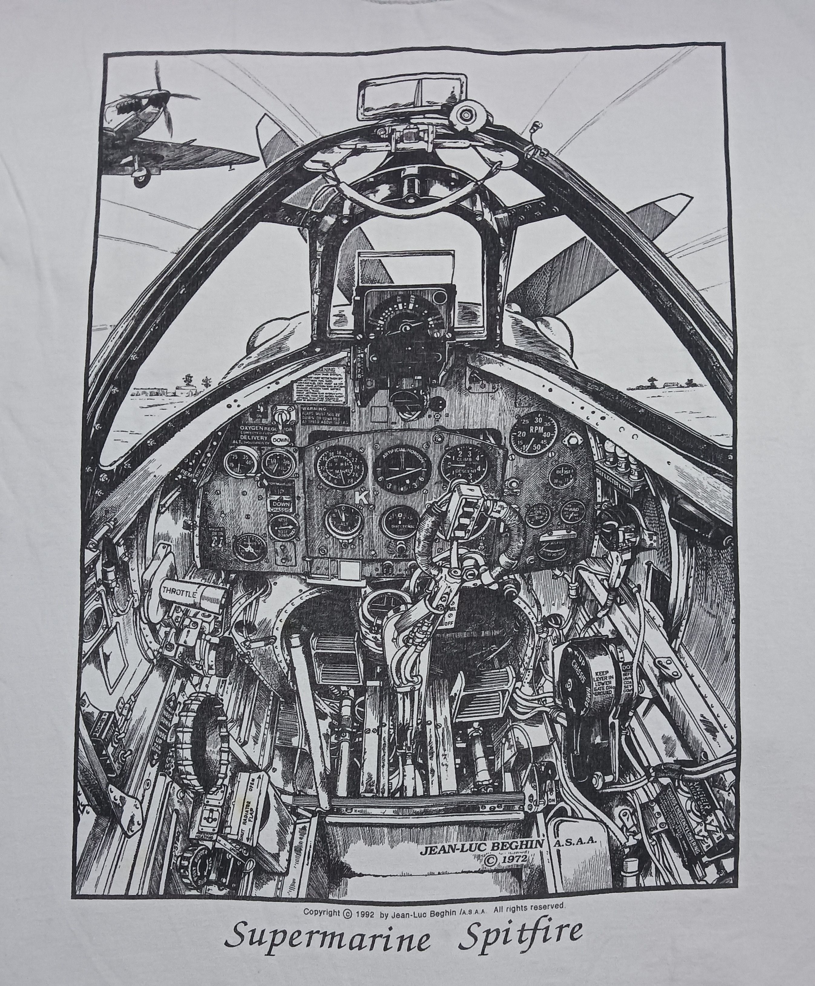 Other Tshirt art super marine spitfire vintage by jean-luc Size US XL / EU 56 / 4 - 2 Thumbnail