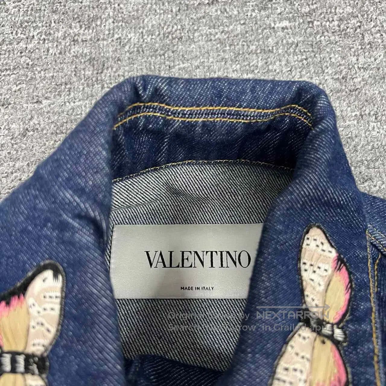 Valentino Valentino 3D Butterfly Denim Jacket. Size S / US 4 / IT 40 - 5 Thumbnail