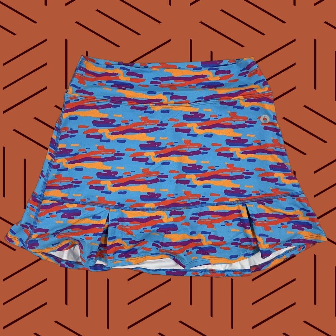 Vintage Dona Jo Skort Womens Size 2 (L) Paint Splatter Abstract Artsy Active Fitness Gym Size ONE SIZE - 1 Thumbnail