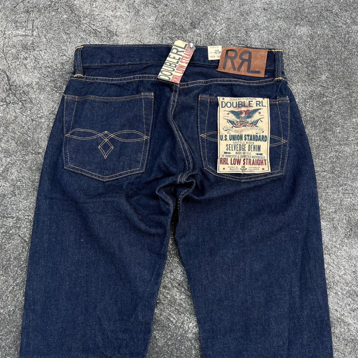 RRL Ralph Lauren Double RL Low Straight Selvedge Jean Size US 30 / EU 46 - 4 Thumbnail