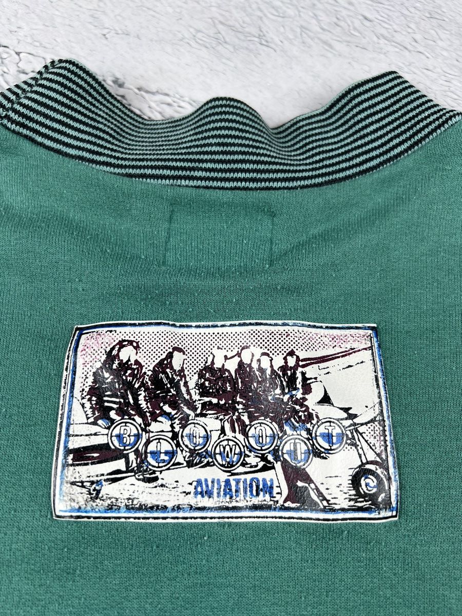 💥RARE 80s Vintage Washed Blowout Aviation sweatshirt Y2K