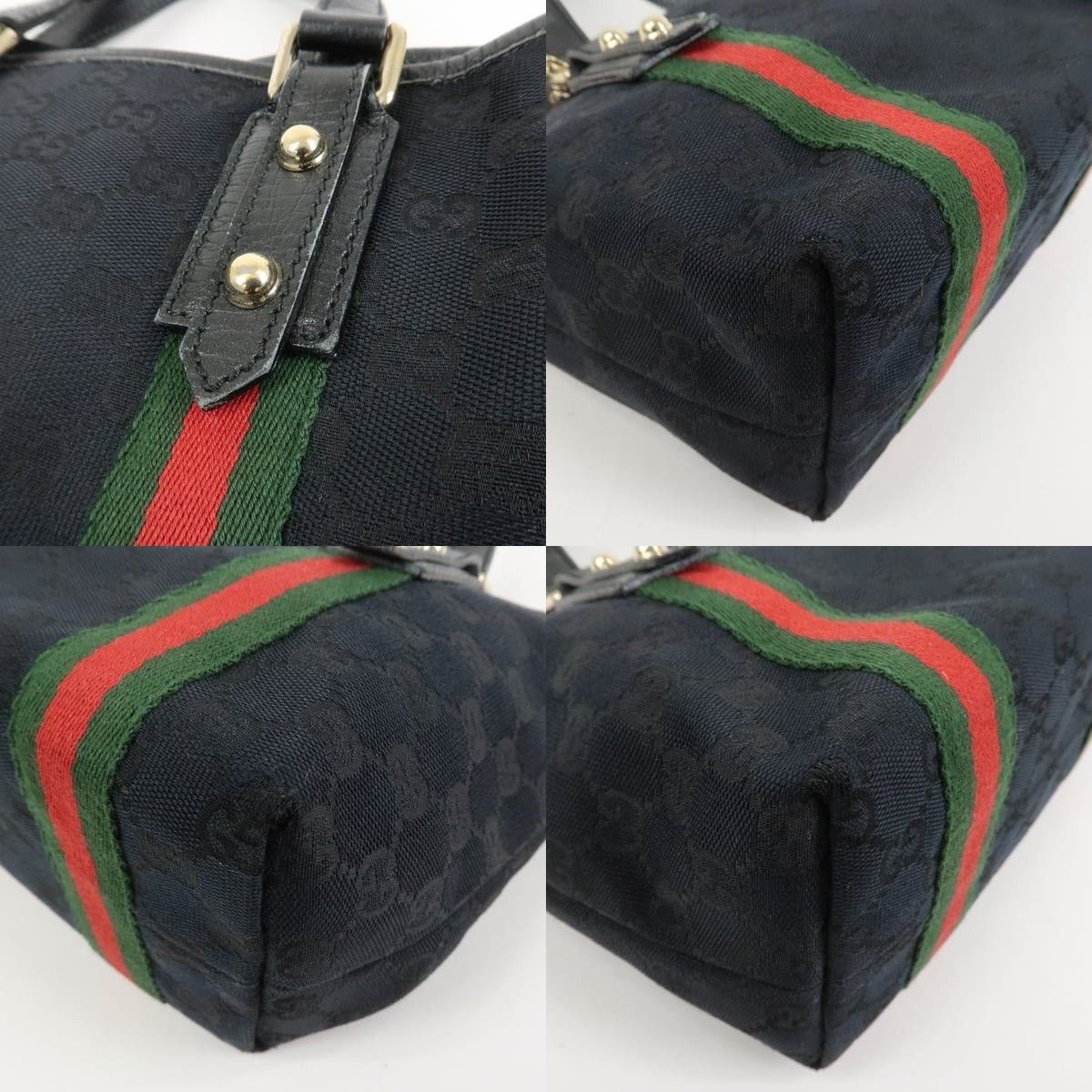 Gucci Gucci Sherry GG Canvas Tote Black Size ONE SIZE - 5 Thumbnail