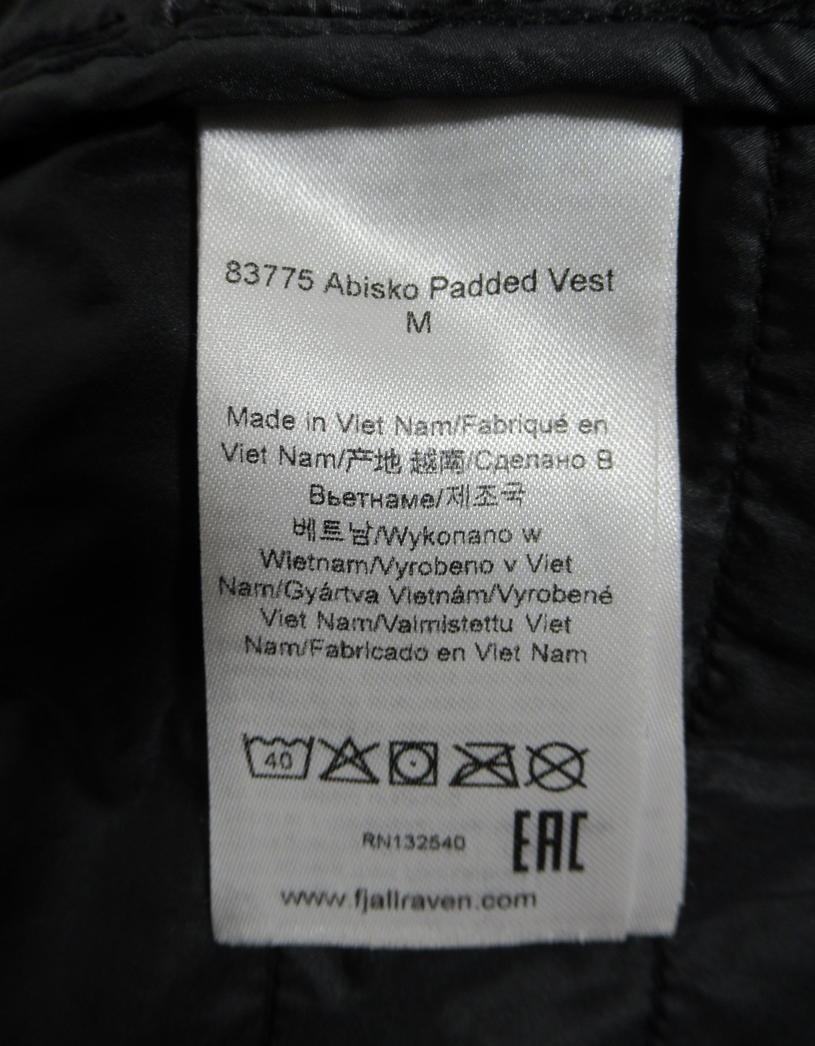 Fjallraven Fjallraven Men's Abisko Padded Vest 83775 Black Size S Size US S / EU 44-46 / 1 - 10 Thumbnail
